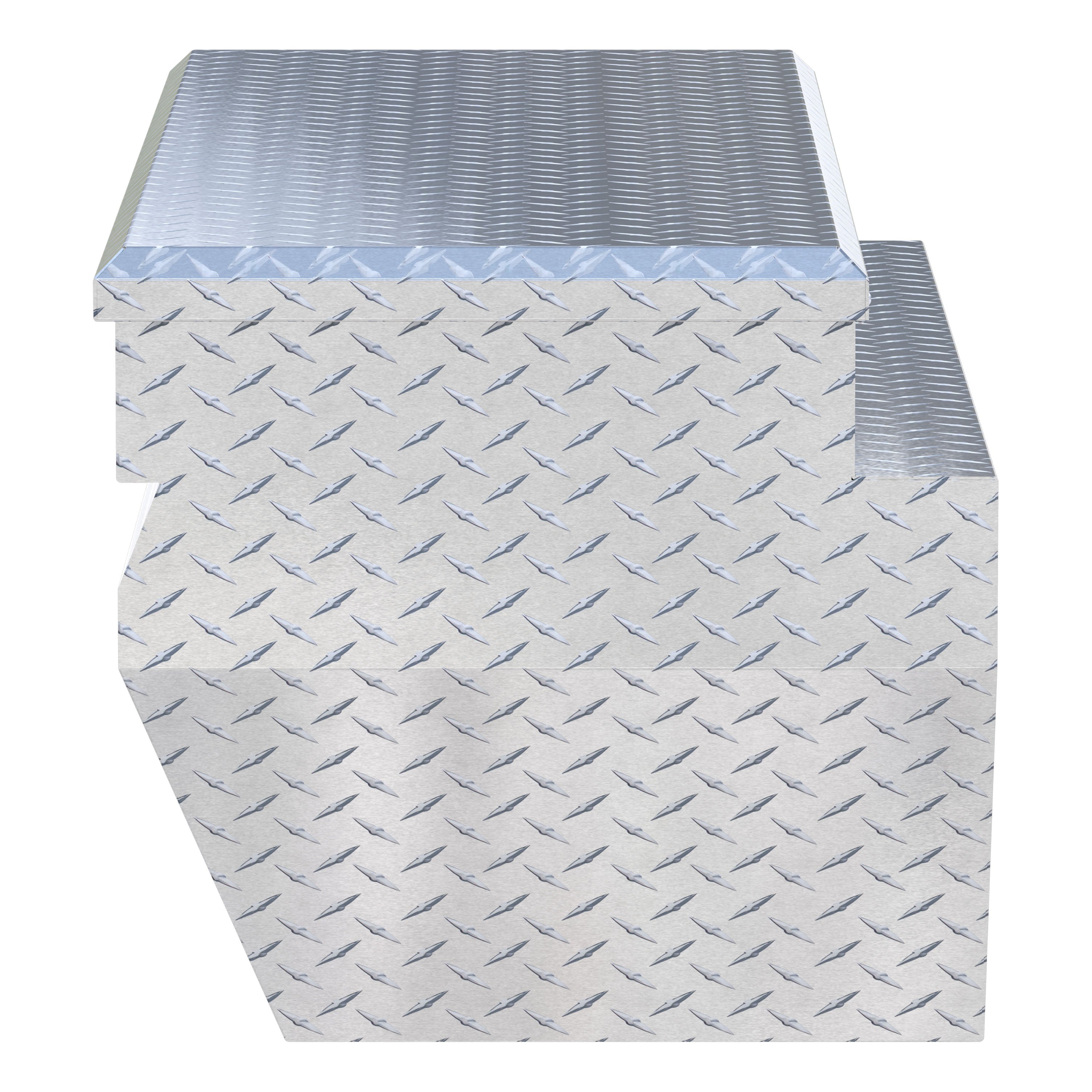 UWS EC20311 55-Inch Heavy-Wall Aluminum Wedge Angled Truck Storage Box, RigidCore Lid