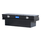 UWS EC20342 60-Inch Gloss Black Heavy-Wall Aluminum Notched Truck Storage Box, RigidCore Lid
