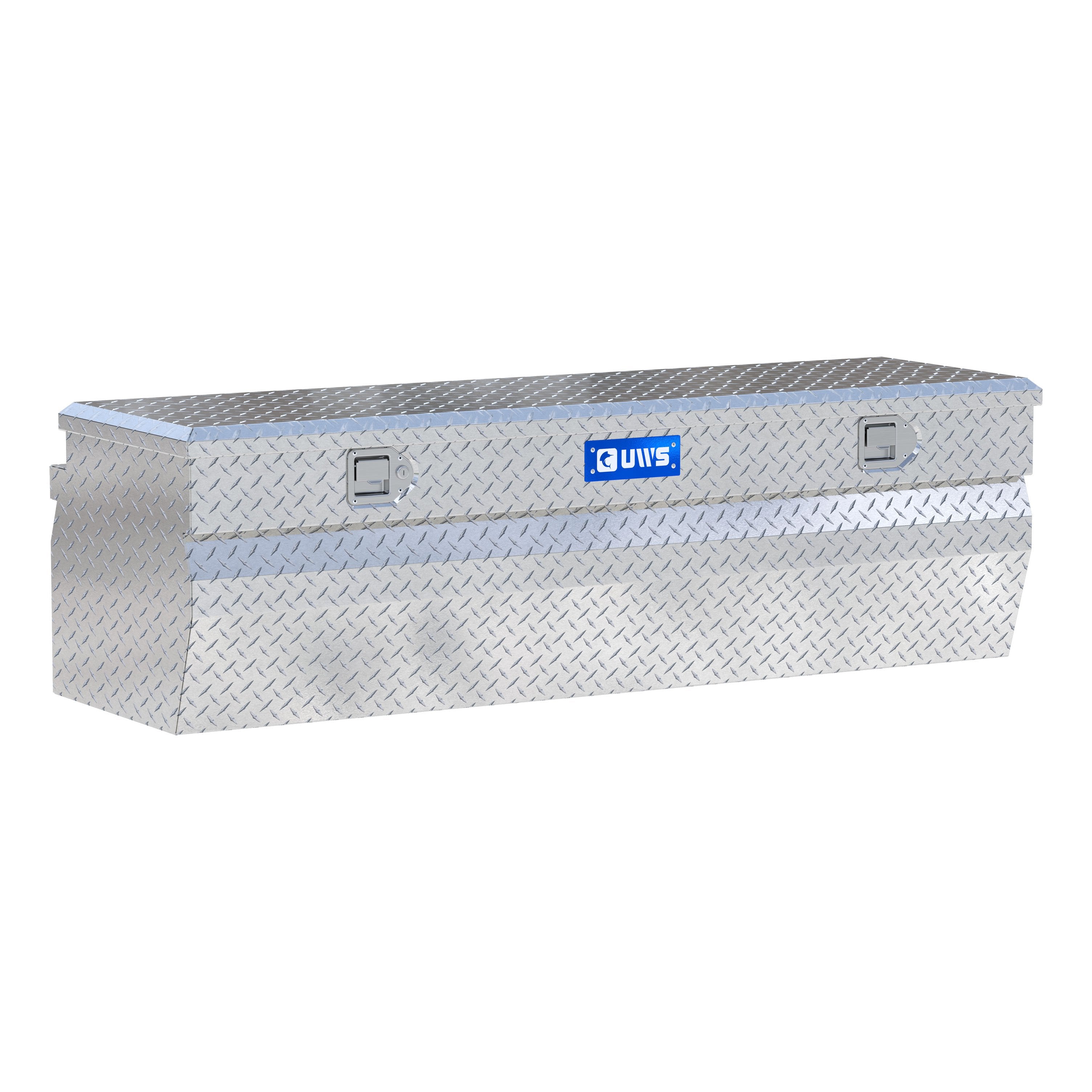 UWS EC20351 60-Inch Heavy-Wall Aluminum Wedge Truck Storage Box, RigidCore Lid
