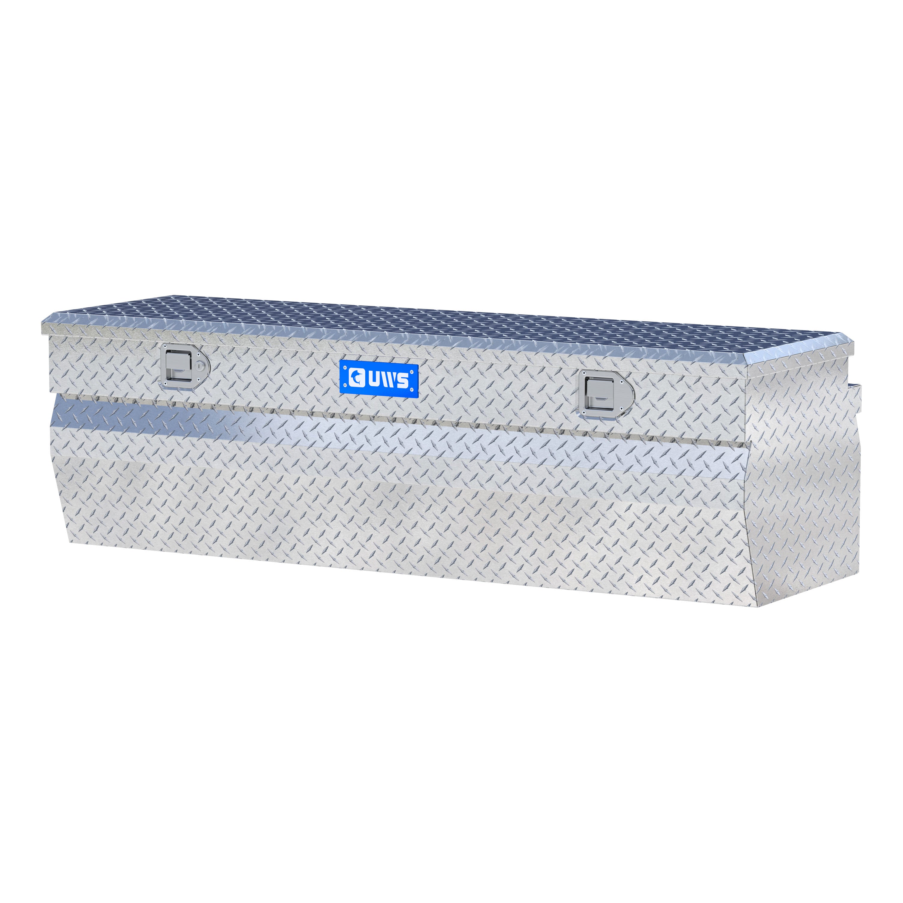 UWS EC20351 60-Inch Heavy-Wall Aluminum Wedge Truck Storage Box, RigidCore Lid