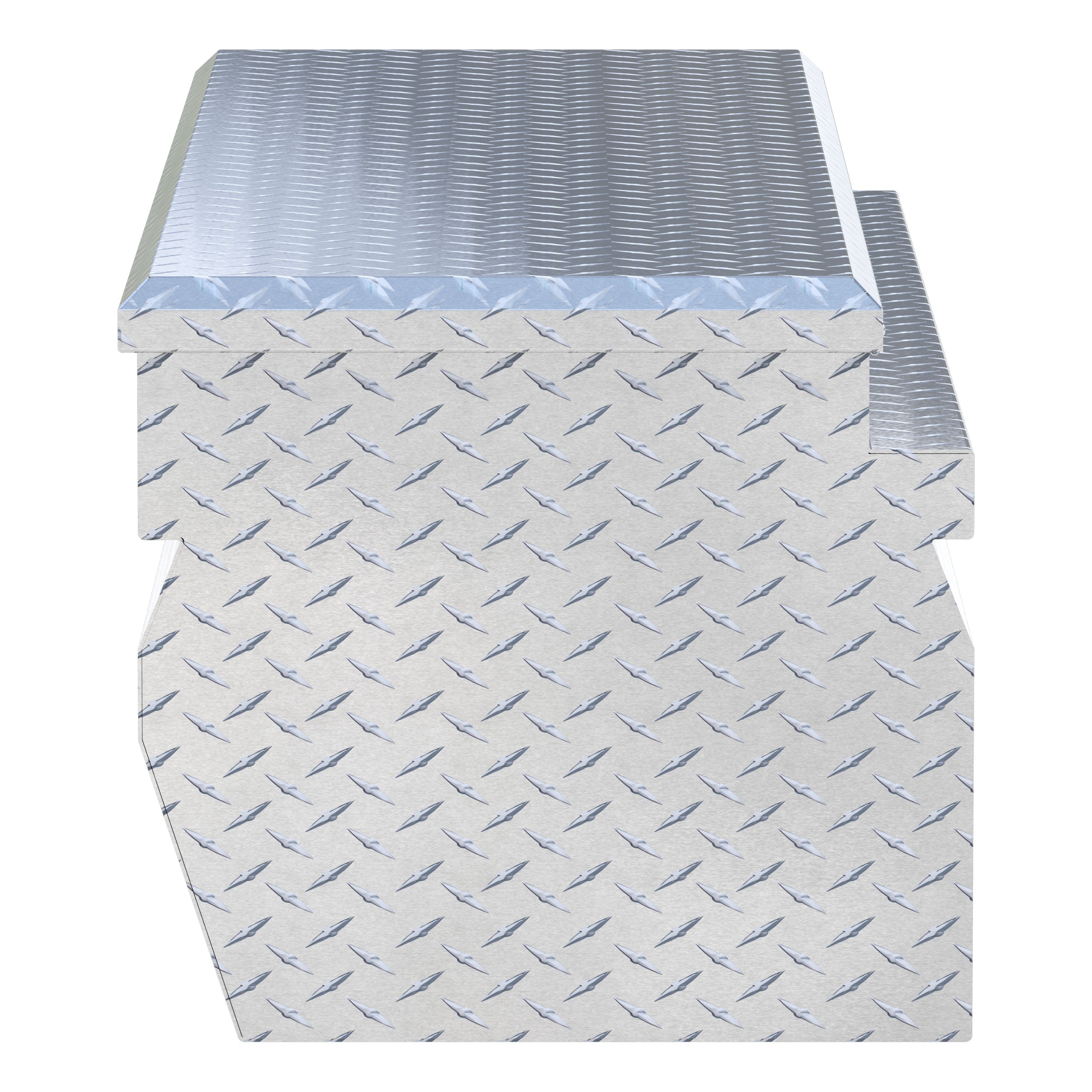 UWS EC20351 60-Inch Heavy-Wall Aluminum Wedge Truck Storage Box, RigidCore Lid