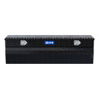 UWS EC20362 60-Inch Gloss Black Heavy-Wall Aluminum Wedge Truck Storage Box, RigidCore Lid