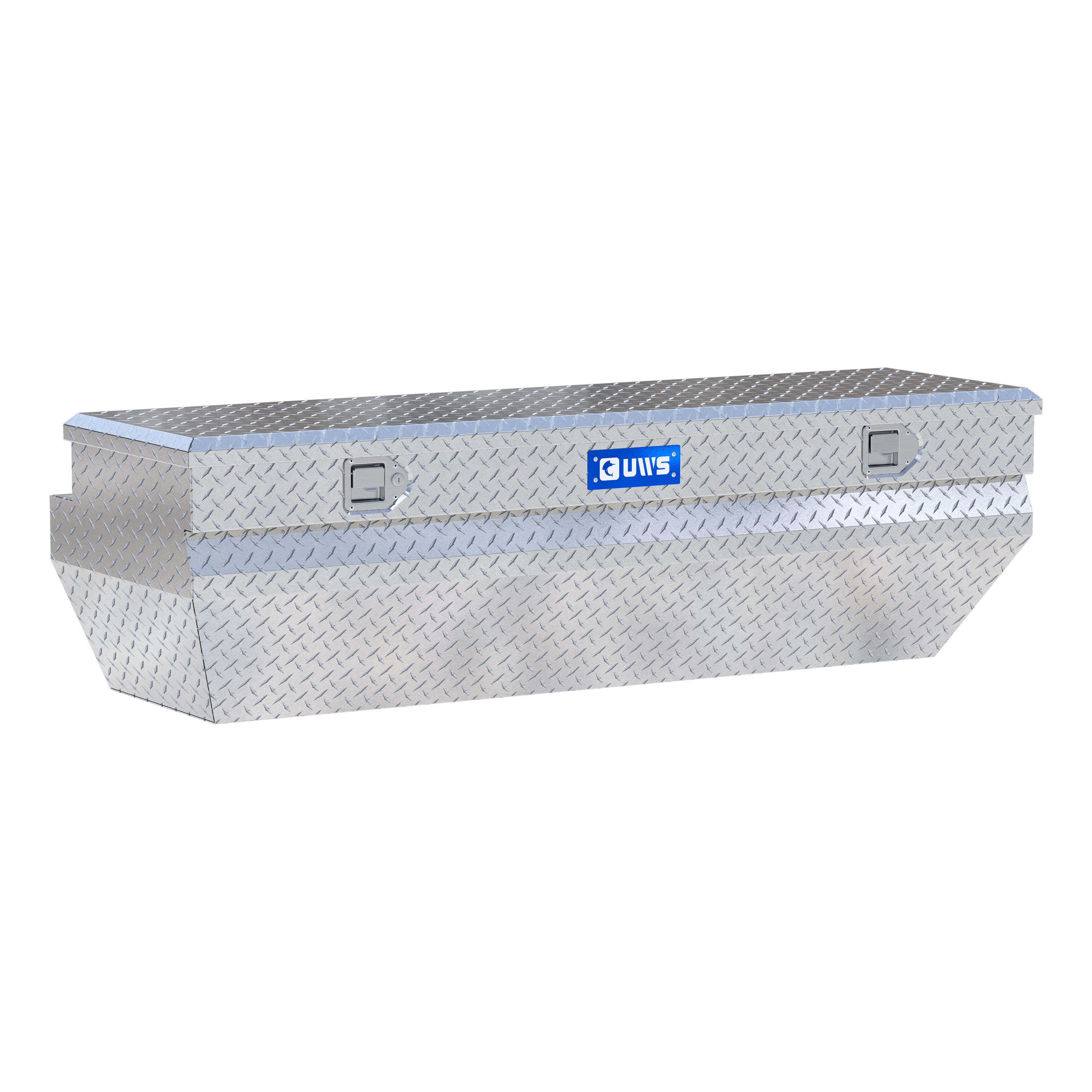 UWS EC20371 62-Inch Heavy-Wall Aluminum Wedge Angled Truck Storage Box, RigidCore Lid
