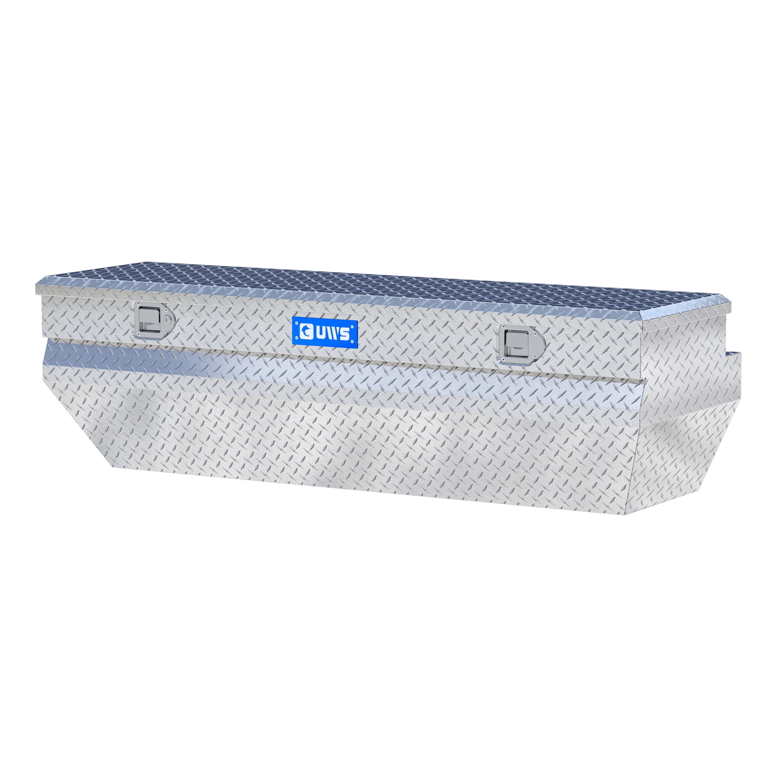 UWS EC20371 62-Inch Heavy-Wall Aluminum Wedge Angled Truck Storage Box, RigidCore Lid