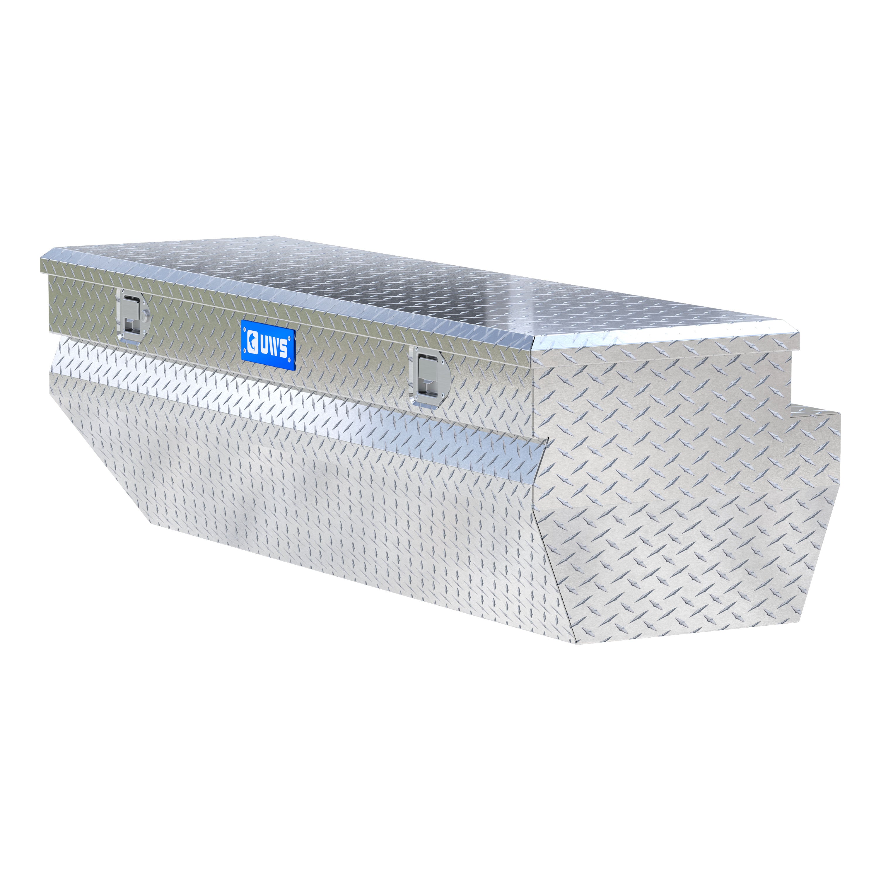 UWS EC20371 62-Inch Heavy-Wall Aluminum Wedge Angled Truck Storage Box, RigidCore Lid