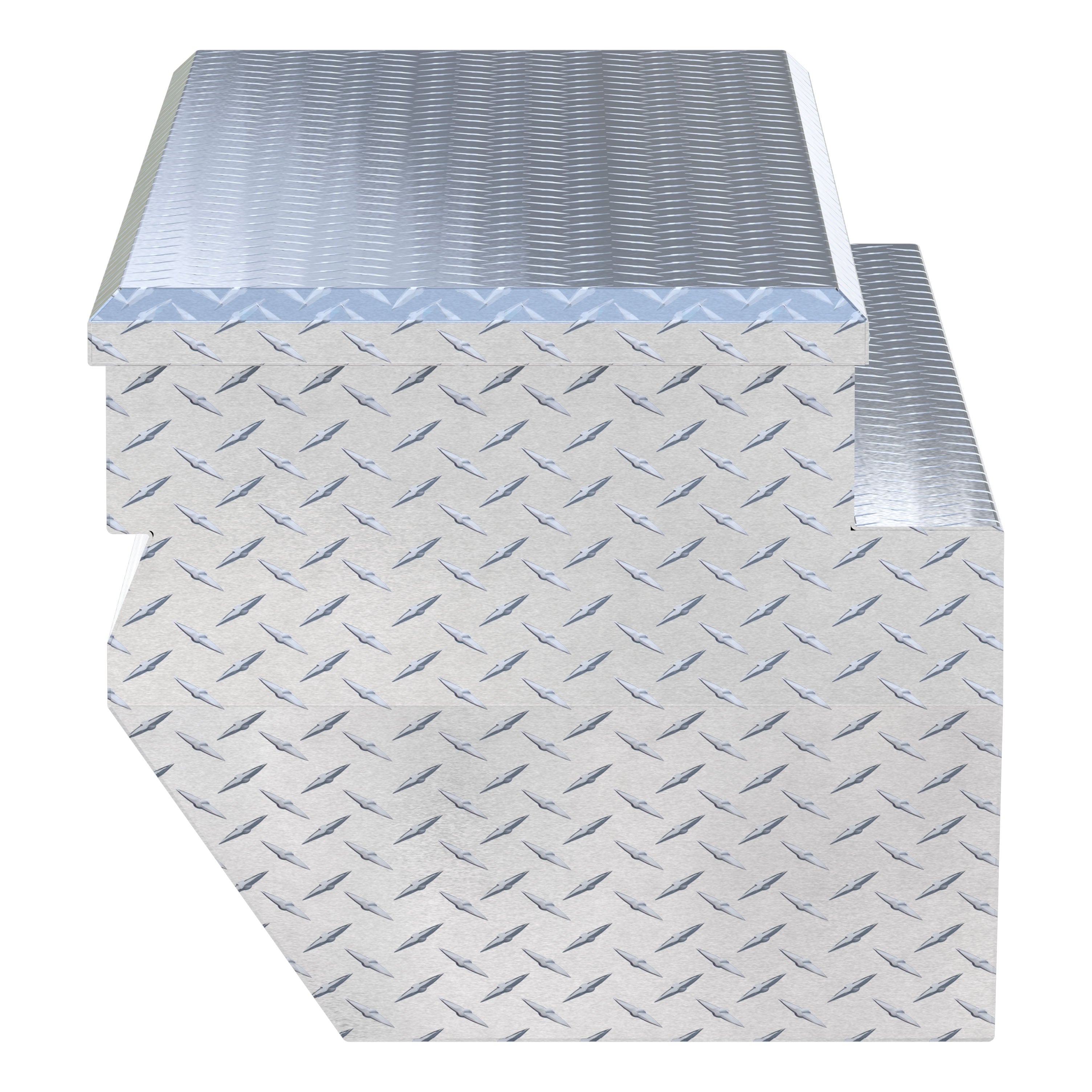 UWS EC20371 62-Inch Heavy-Wall Aluminum Wedge Angled Truck Storage Box, RigidCore Lid