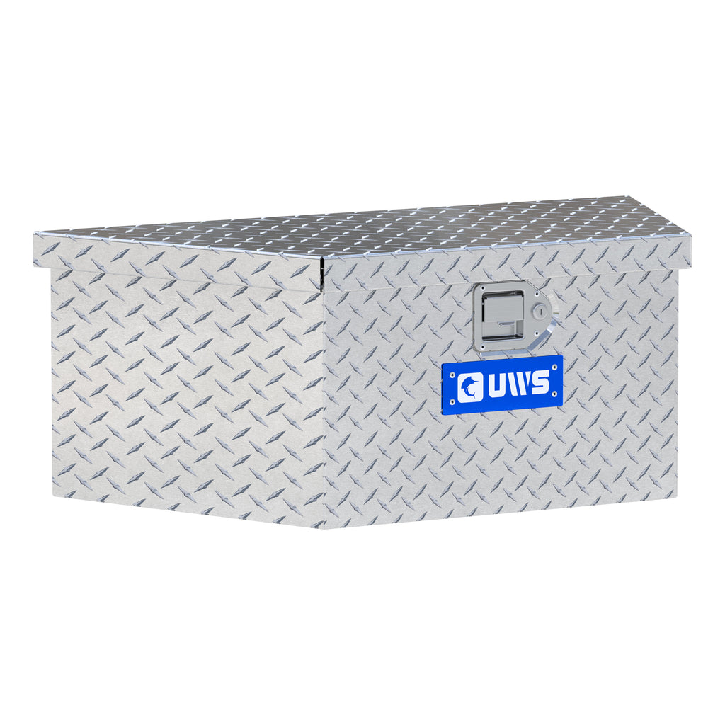 UWS EC20411 34-Inch Heavy-Wall Aluminum Trailer Tongue Tool Box with Low Profile, RigidCore Lid