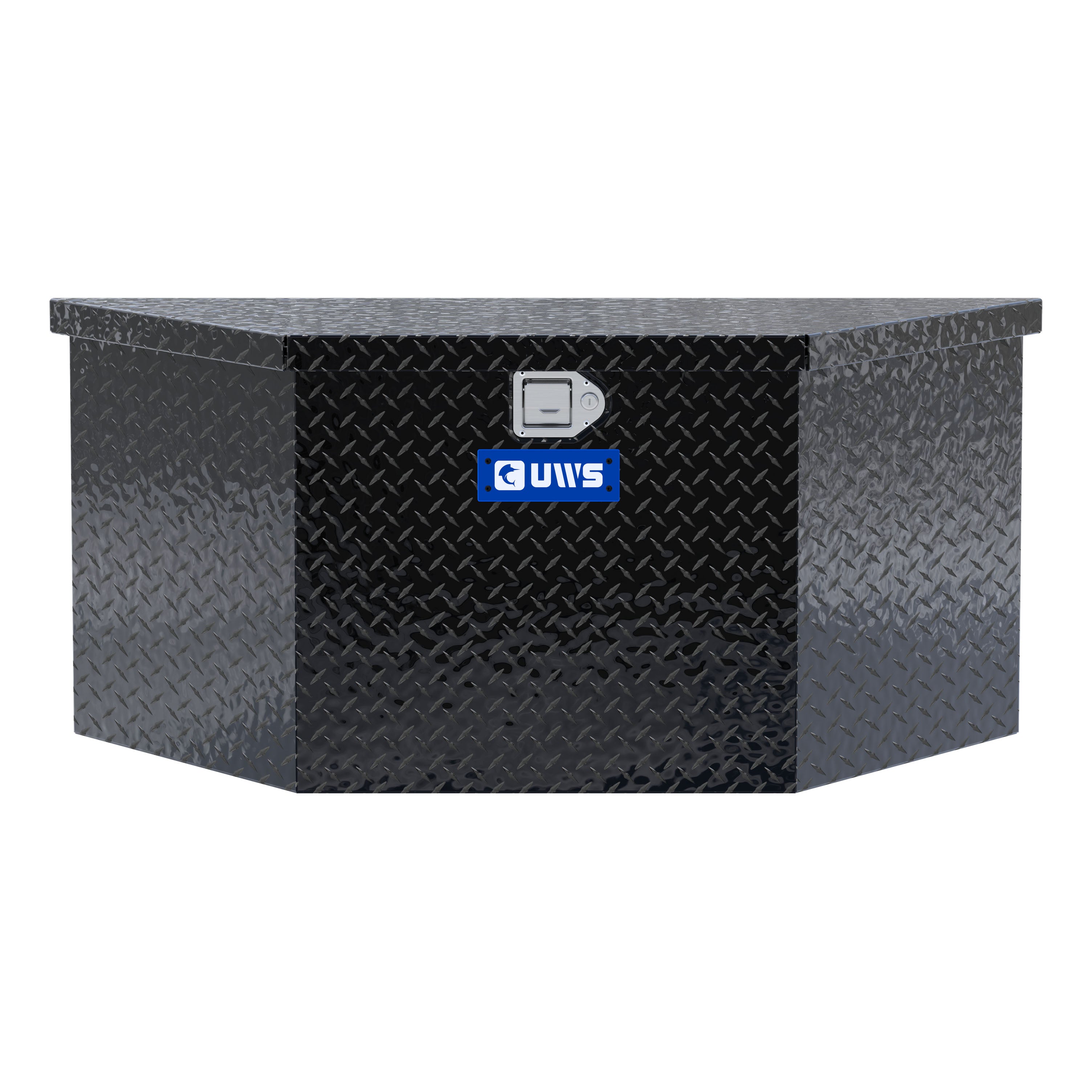 UWS EC20442 49-Inch Gloss Black Heavy-Wall Aluminum Trailer Tongue Tool Box, RigidCore Lid