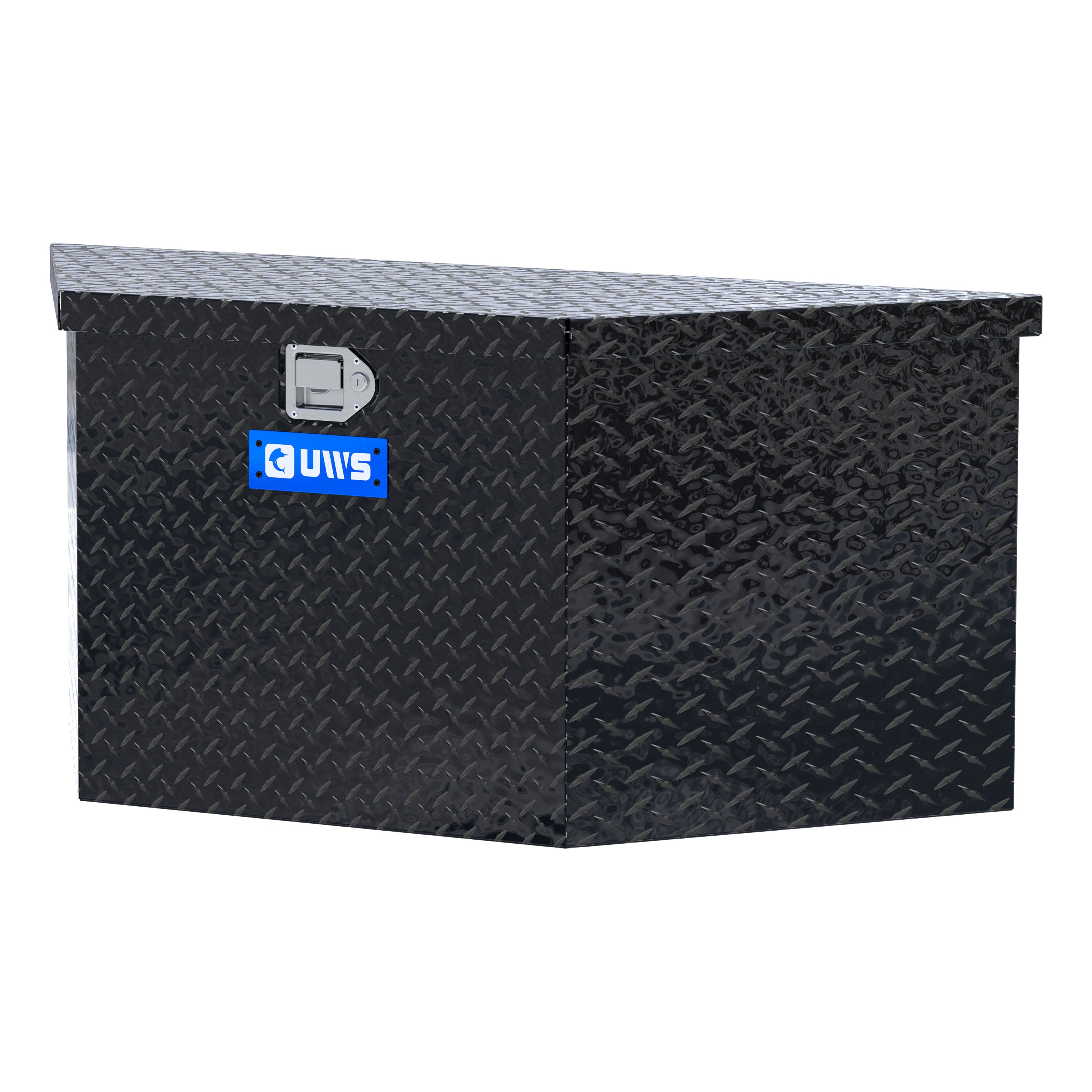 UWS EC20442 49-Inch Gloss Black Heavy-Wall Aluminum Trailer Tongue Tool Box, RigidCore Lid