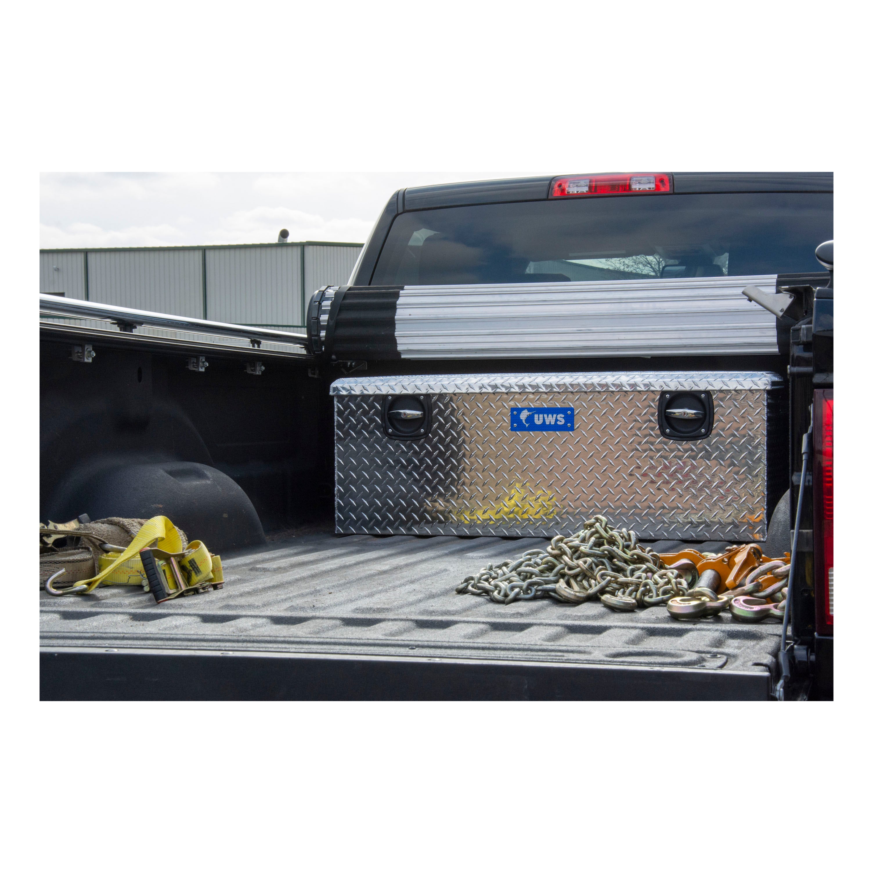 UWS EC20501 Secure Lock 48-Inch Heavy-Wall Aluminum Under Tonneau Cover Tool Box, RigidCore Lid