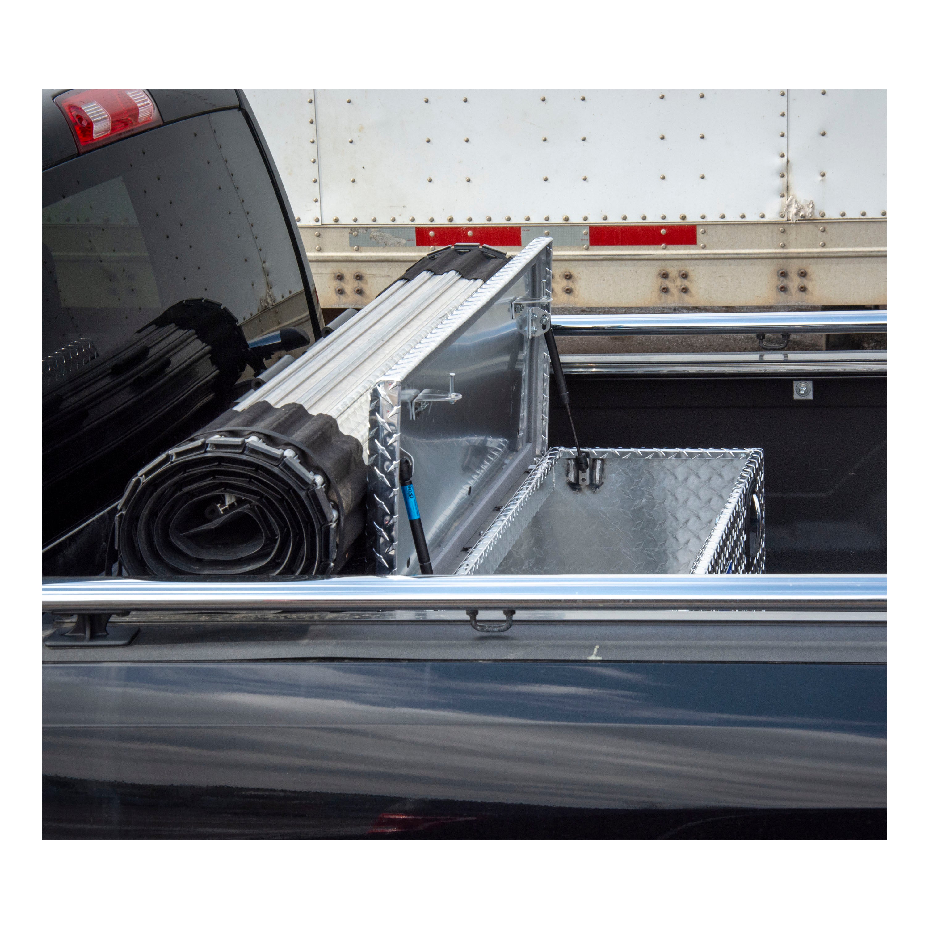 UWS EC20501 Secure Lock 48-Inch Heavy-Wall Aluminum Under Tonneau Cover Tool Box, RigidCore Lid