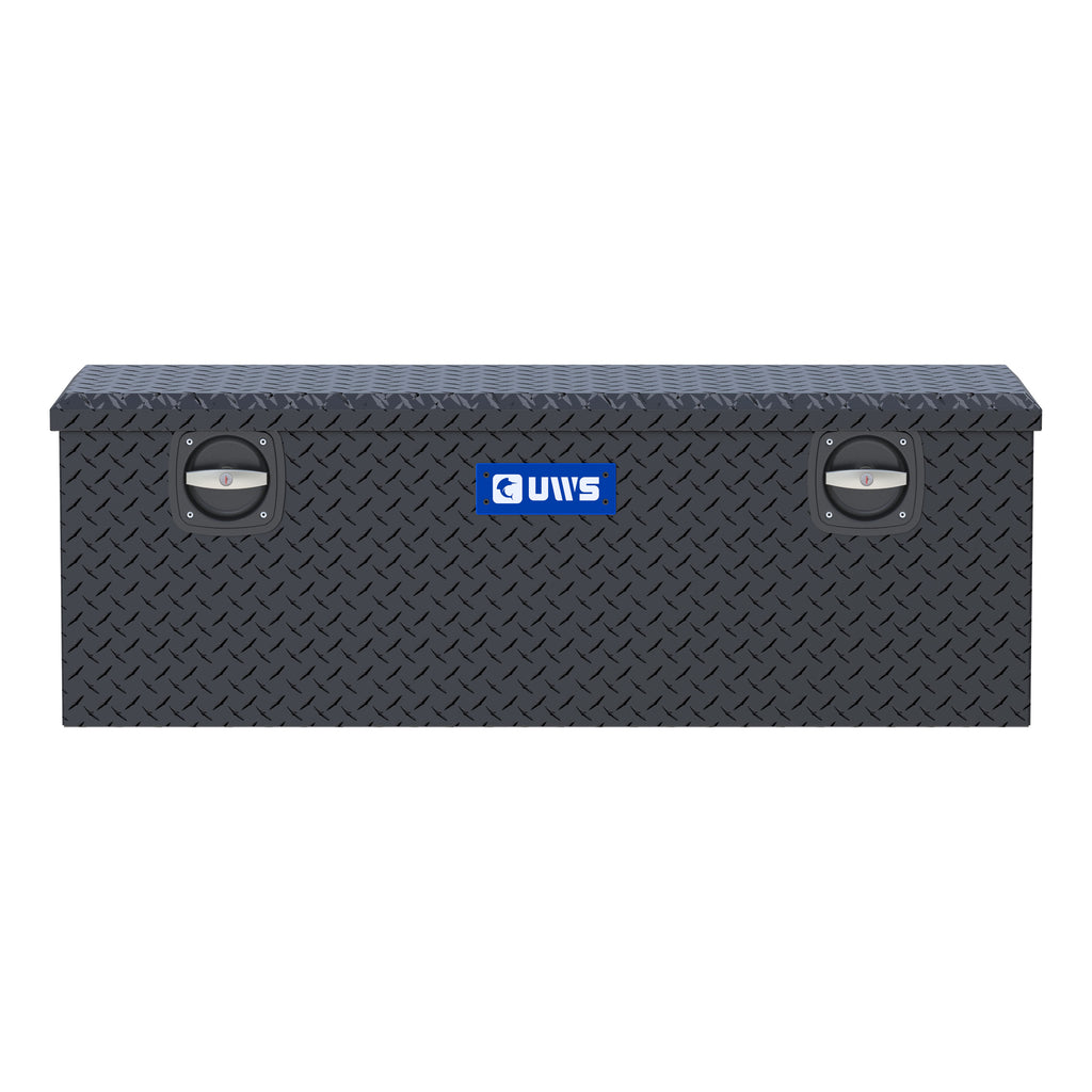 UWS EC20503 Secure Lock 48-Inch Matte Black Heavy-Wall Aluminum Under Tonneau Cover Tool Box, RigidCore Lid