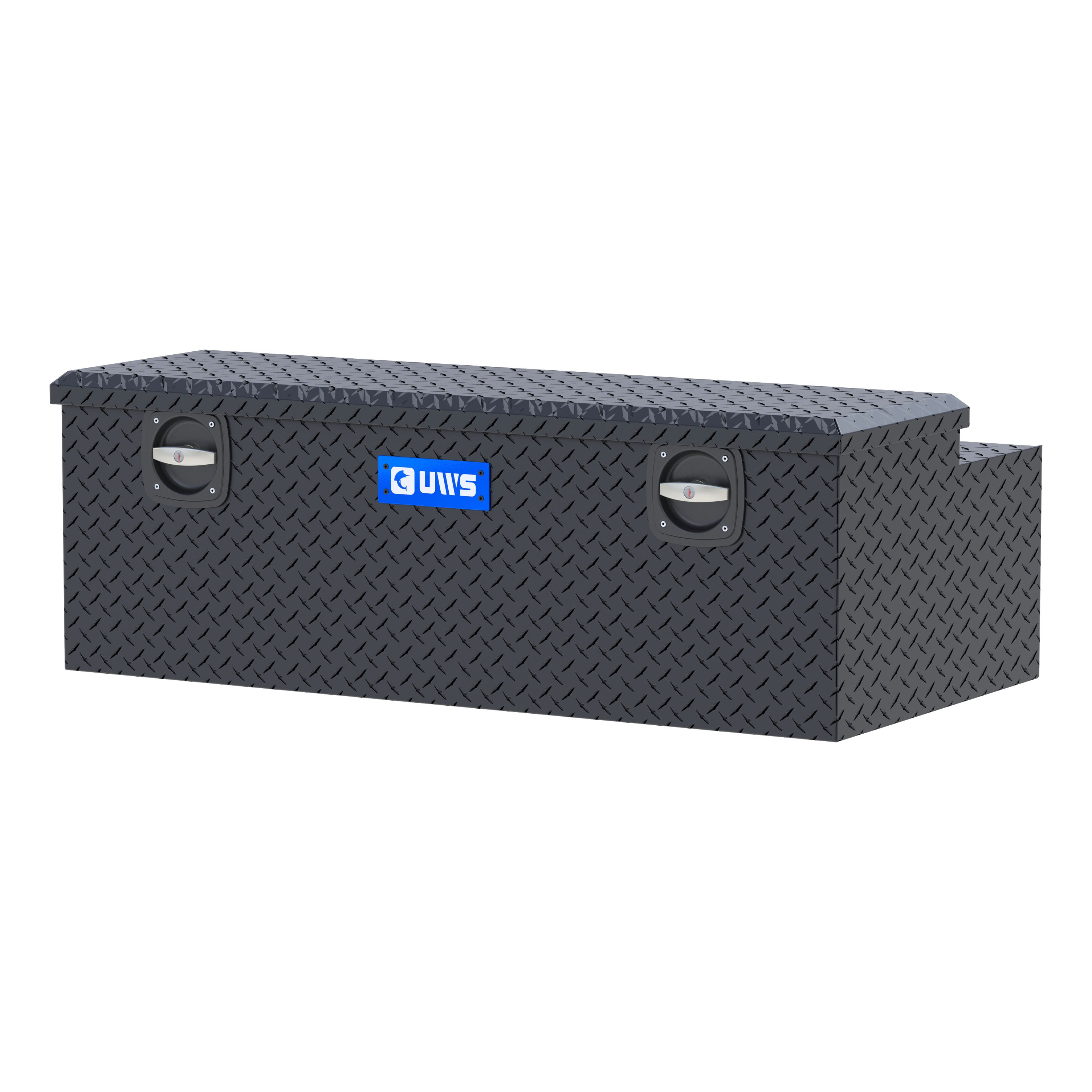 UWS EC20503 Secure Lock 48-Inch Matte Black Heavy-Wall Aluminum Under Tonneau Cover Tool Box, RigidCore Lid
