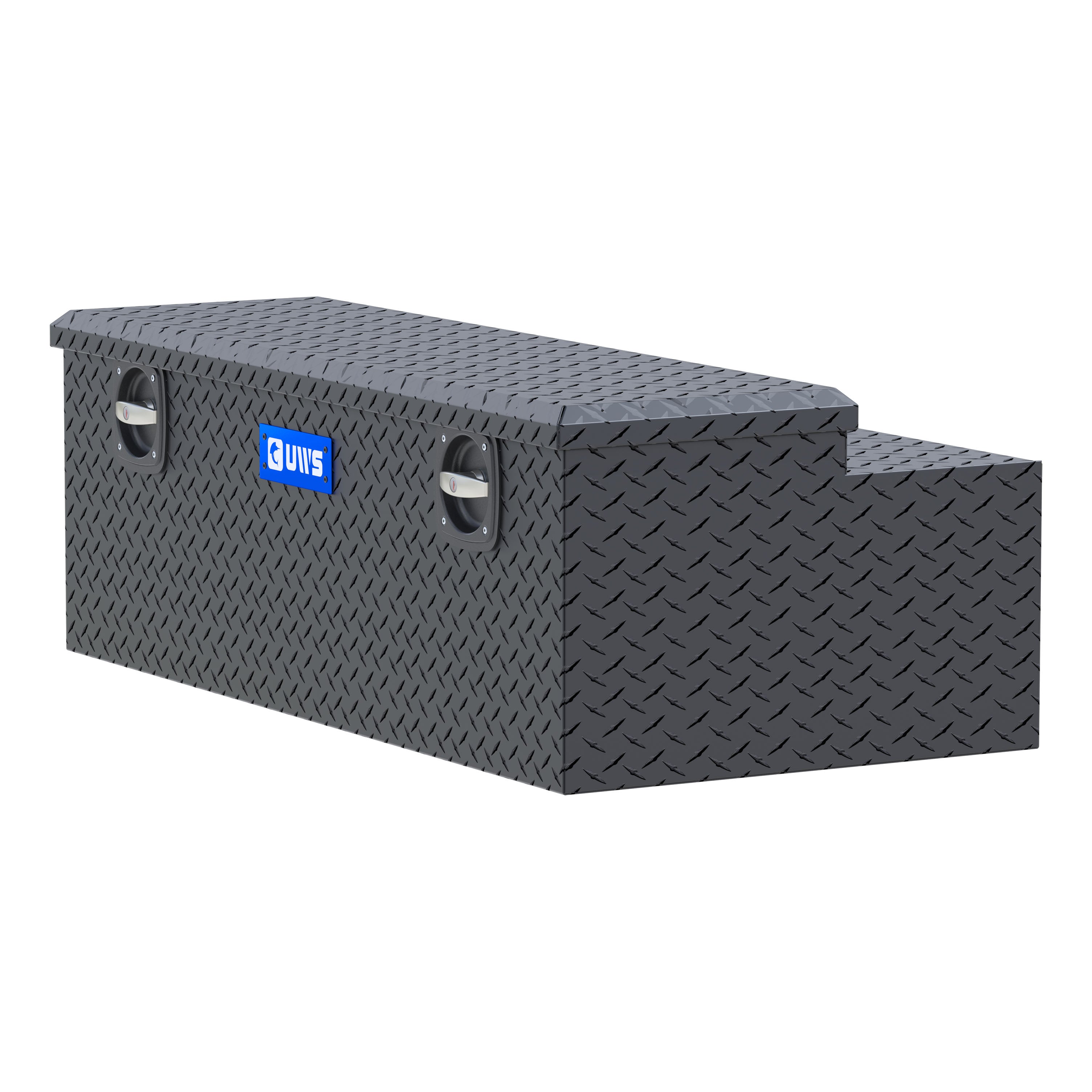 UWS EC20503 Secure Lock 48-Inch Matte Black Heavy-Wall Aluminum Under Tonneau Cover Tool Box, RigidCore Lid