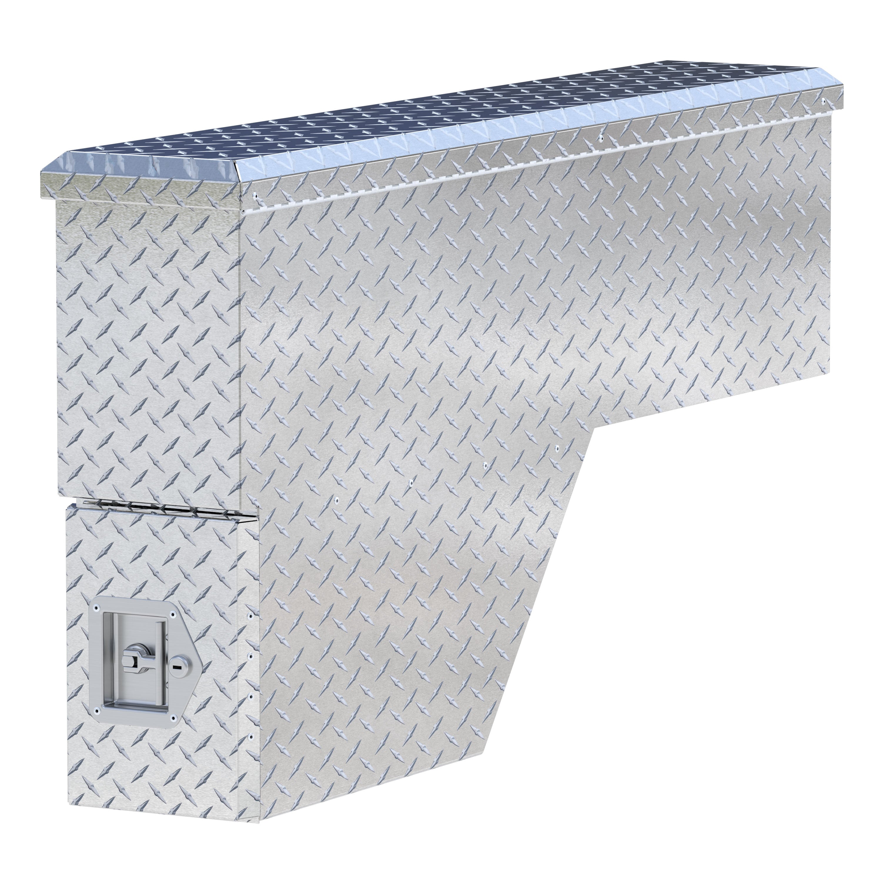 UWS EC30001 48-Inch Driver-Side Heavy-Wall Aluminum Truck Fender Wheel Well Tool Box, RigidCore Lid