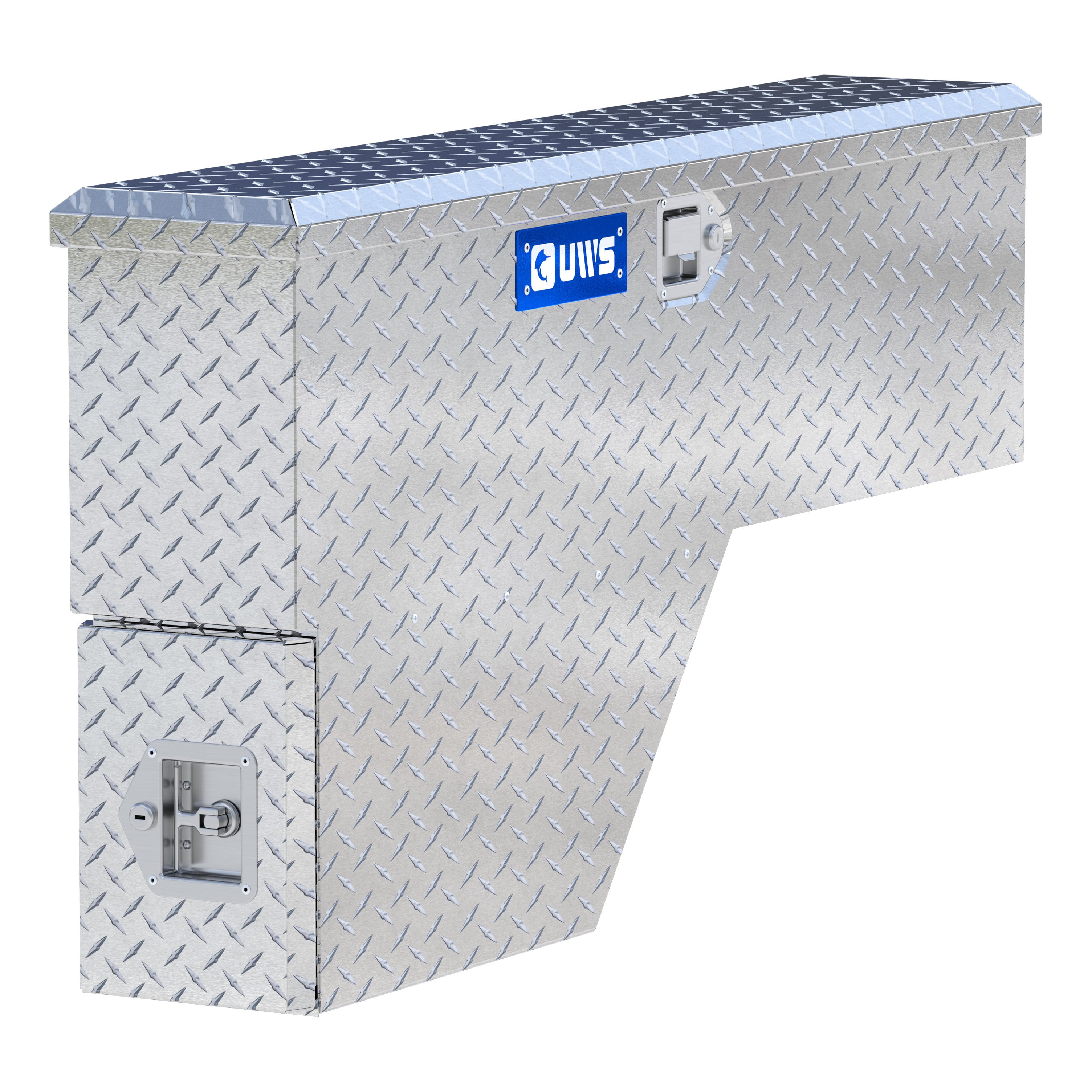 UWS EC30021 48-Inch Passenger-Side Heavy-Wall Aluminum Truck Fender Wheel Well Tool Box, RigidCore Lid