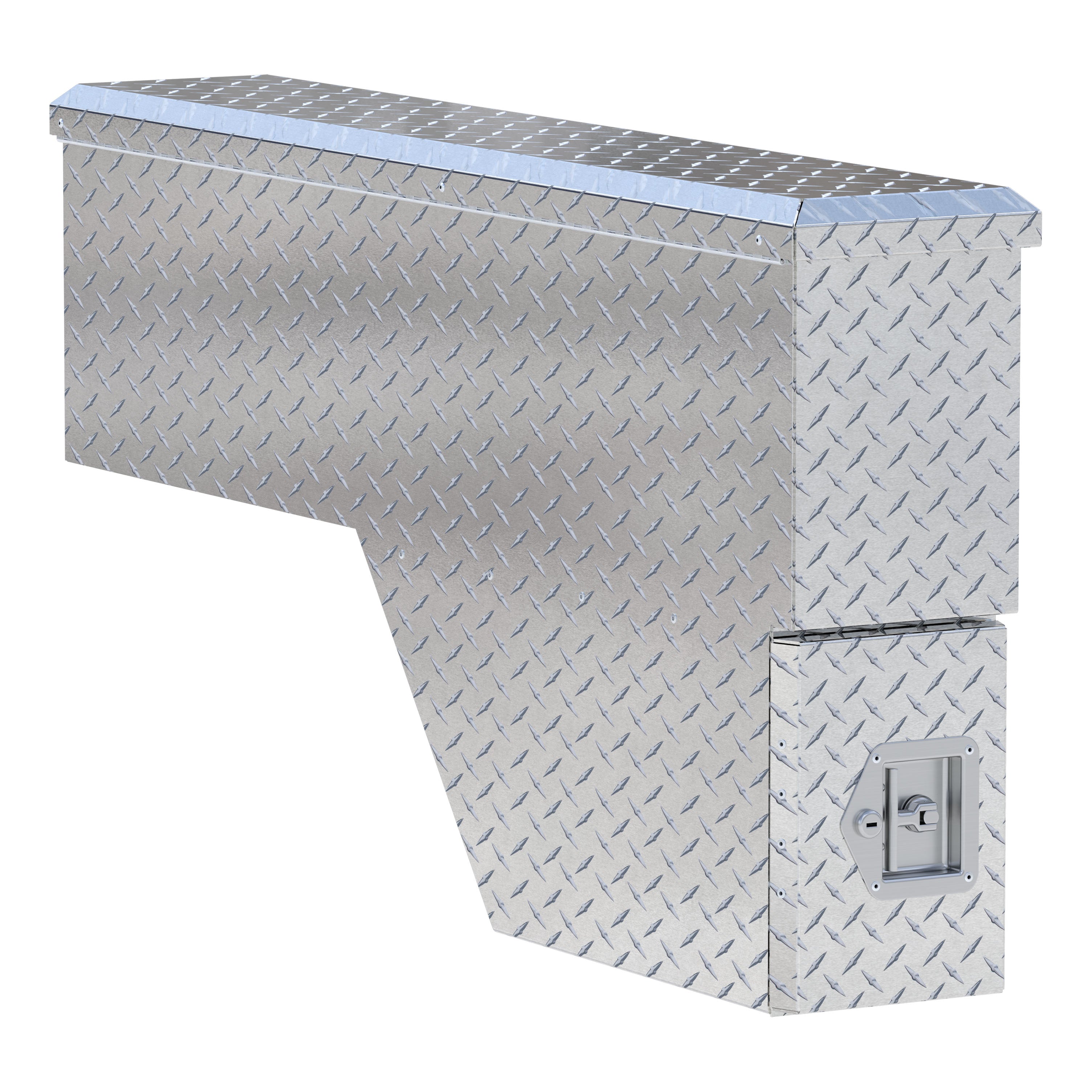 UWS EC30021 48-Inch Passenger-Side Heavy-Wall Aluminum Truck Fender Wheel Well Tool Box, RigidCore Lid