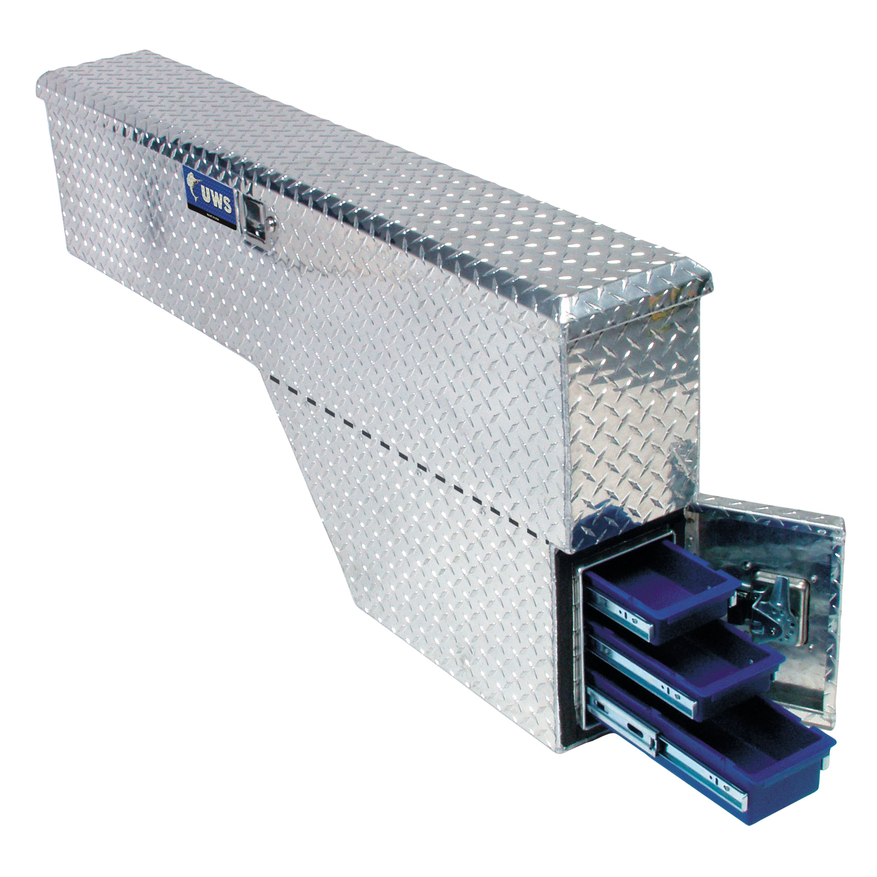 UWS EC30021 48-Inch Passenger-Side Heavy-Wall Aluminum Truck Fender Wheel Well Tool Box, RigidCore Lid