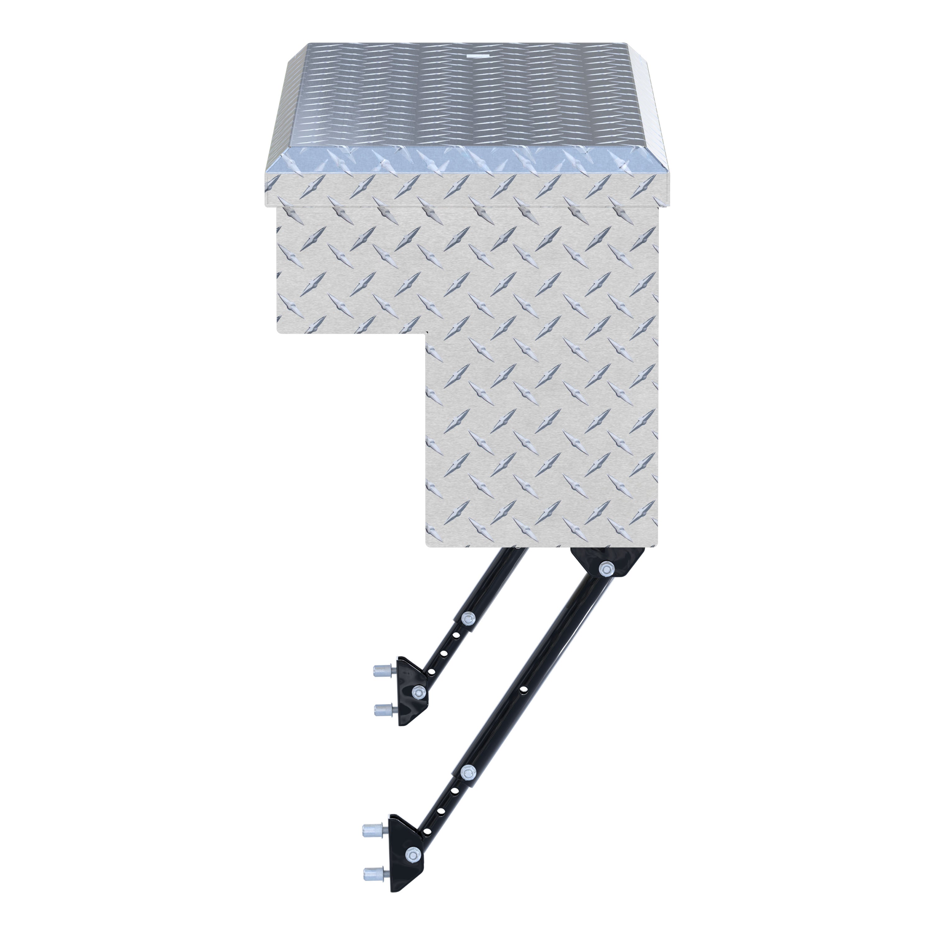 UWS EC30071-MK2 36-Inch Heavy-Wall Aluminum Truck Side Tool Box, RigidCore Lid, Space-Saving Legs