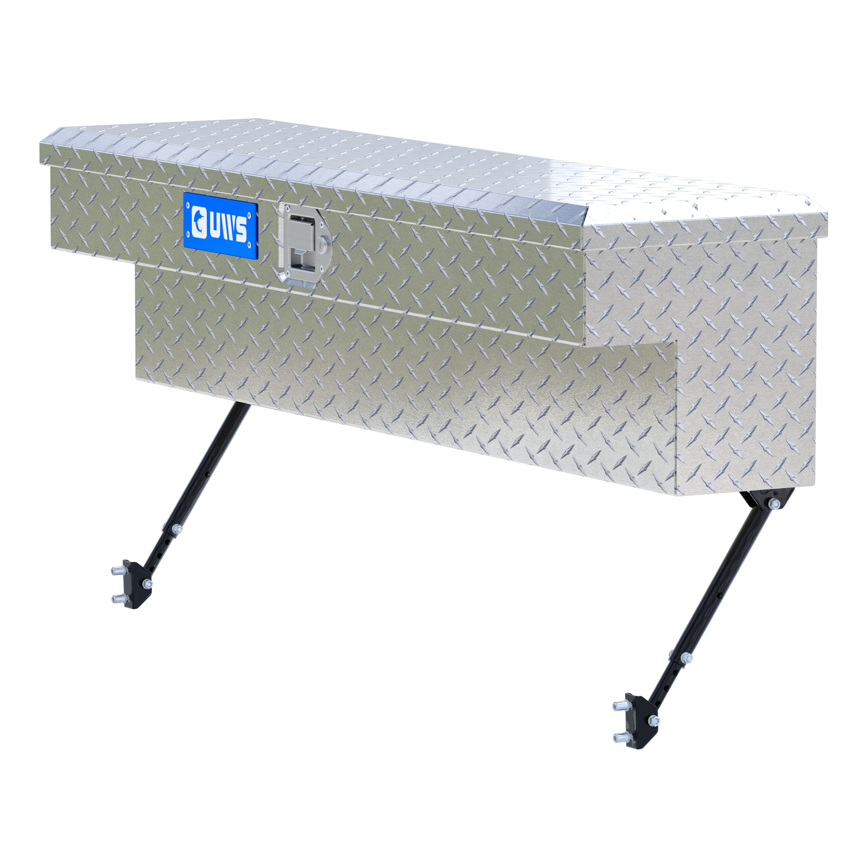 UWS EC30091-MK2 48-Inch Heavy-Wall Aluminum Truck Side Tool Box, RigidCore Lid, Space-Saving Legs
