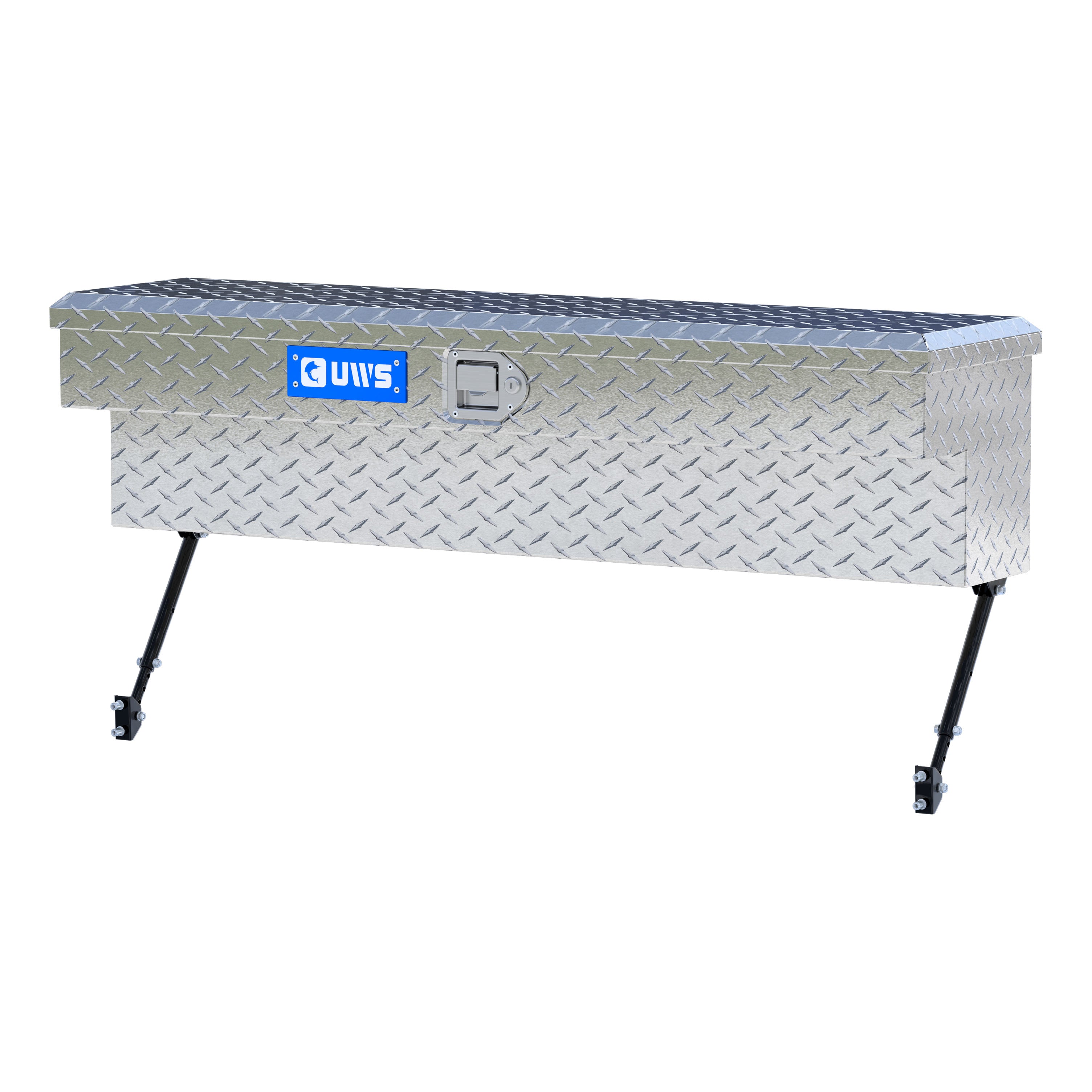 UWS EC30091-MK2 48-Inch Heavy-Wall Aluminum Truck Side Tool Box, RigidCore Lid, Space-Saving Legs
