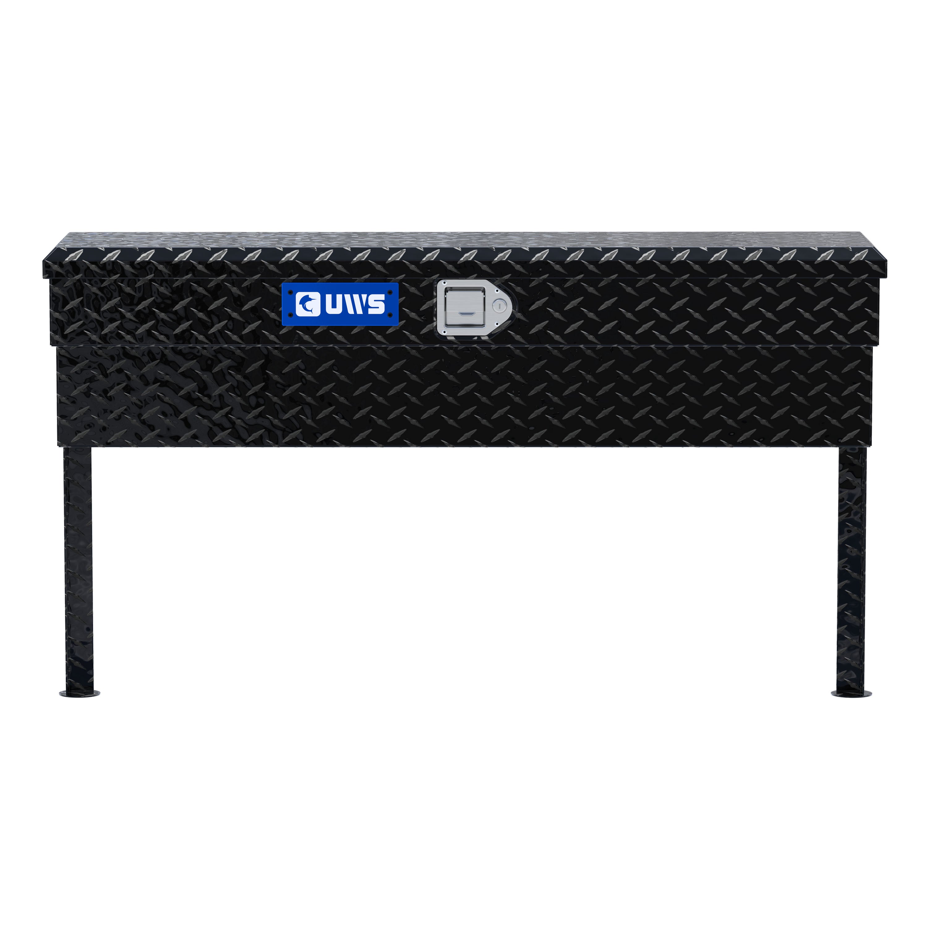 UWS EC30102 48-Inch Gloss Black Heavy-Wall Aluminum Truck Side Tool Box, RigidCore Lid