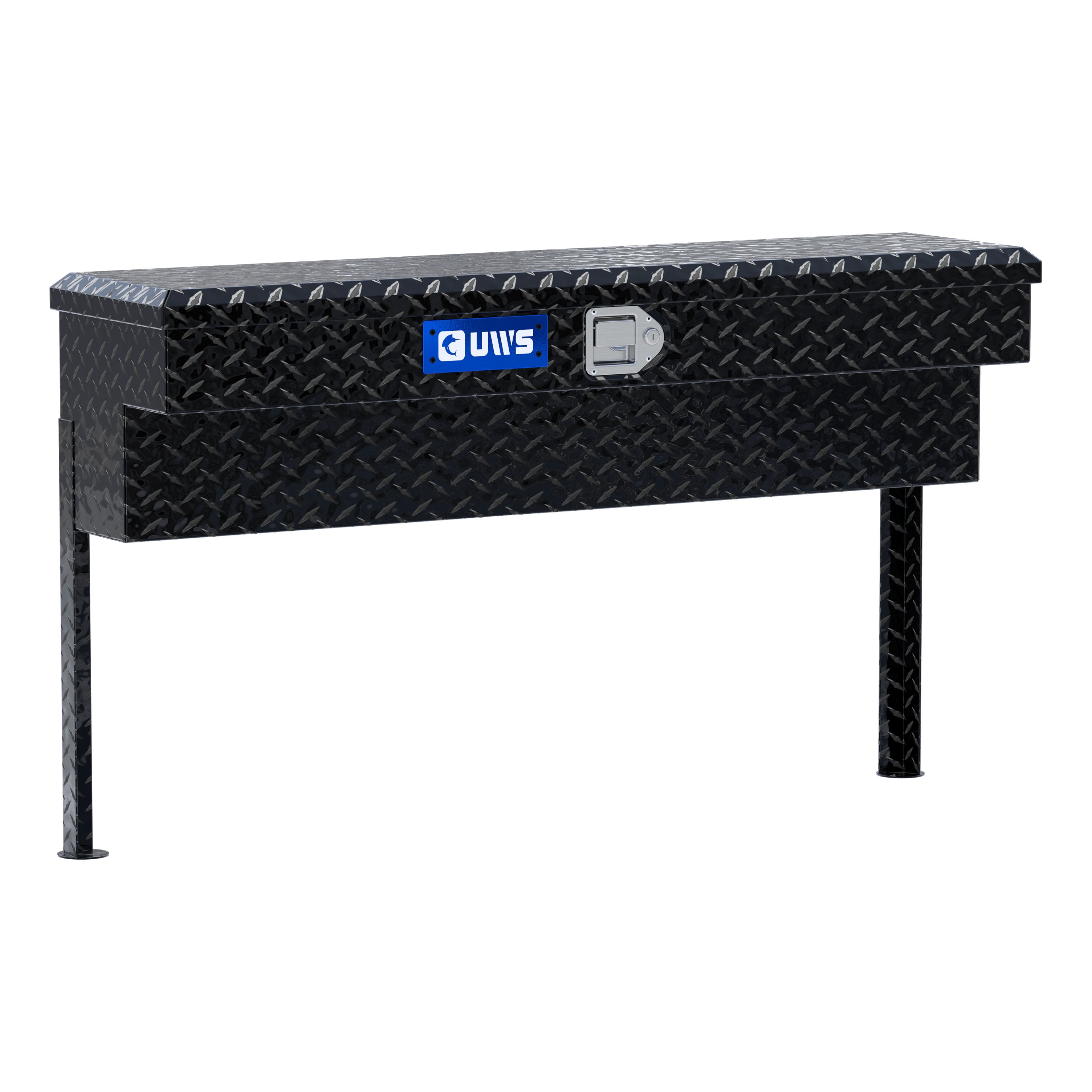 UWS EC30102 48-Inch Gloss Black Heavy-Wall Aluminum Truck Side Tool Box, RigidCore Lid