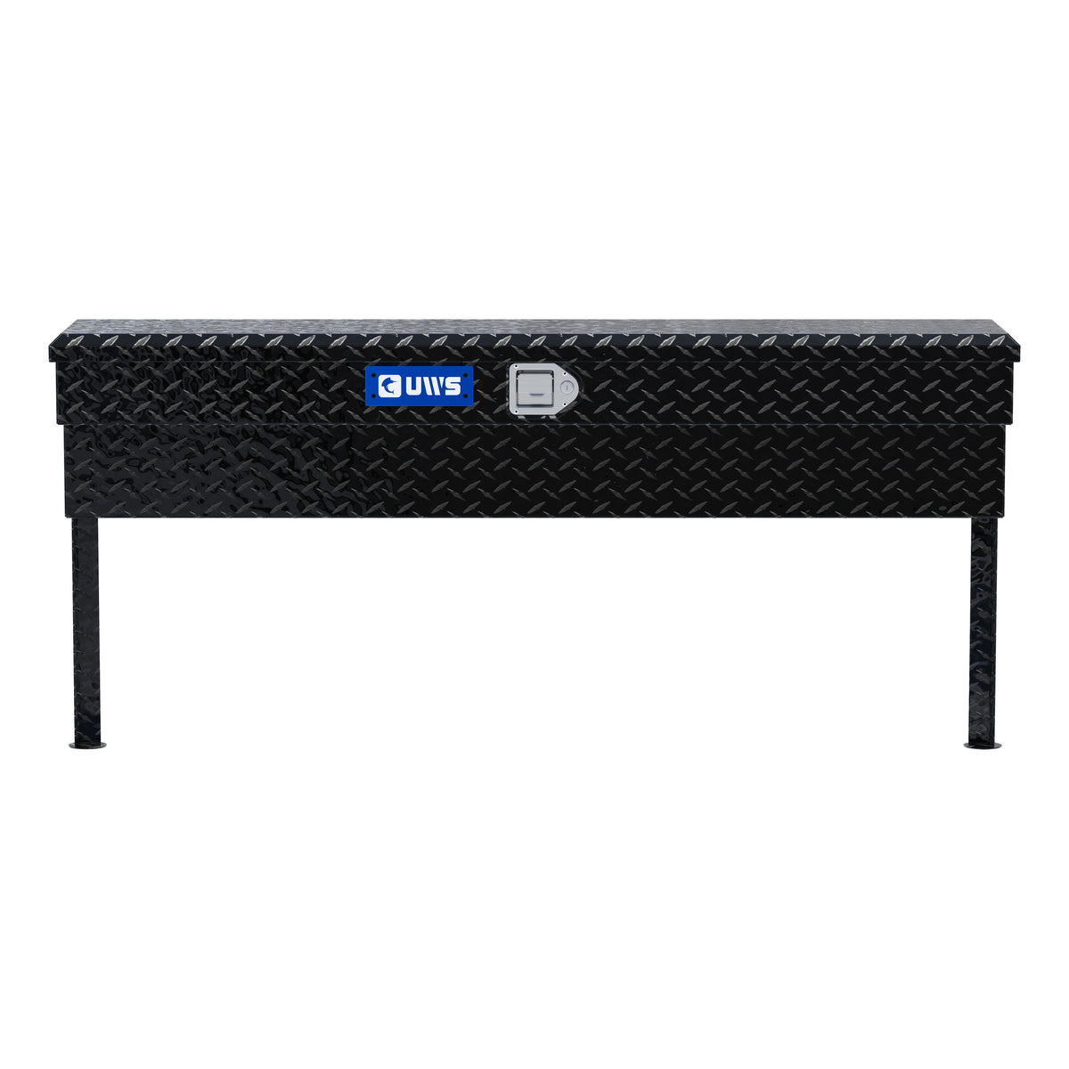 UWS EC30122 60-Inch Gloss Black Heavy-Wall Aluminum Truck Side Tool Box, RigidCore Lid