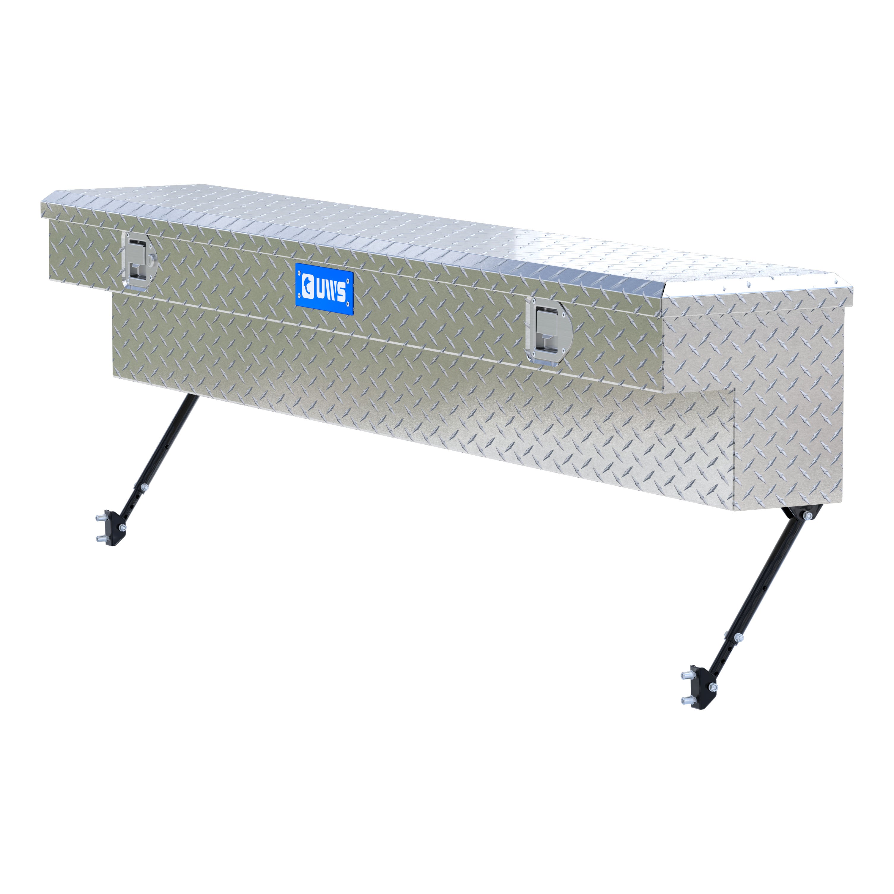 UWS EC30131-MK2 72-Inch Heavy-Wall Aluminum Truck Side Tool Box, RigidCore Lid, Space-Saving Legs