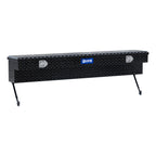 UWS EC30142-MK2 72-Inch Gloss Black Heavy-Wall Aluminum Truck Side Tool Box, RigidCore Lid, Space-Saving Legs