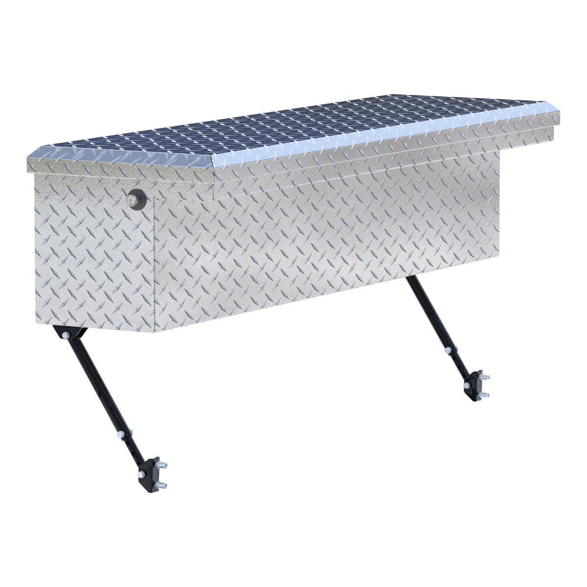 UWS EC30201-MK2 48-Inch Heavy-Wall Aluminum Truck Side Tool Box with Low Profile, RigidCore Lid, Space-Saving Legs