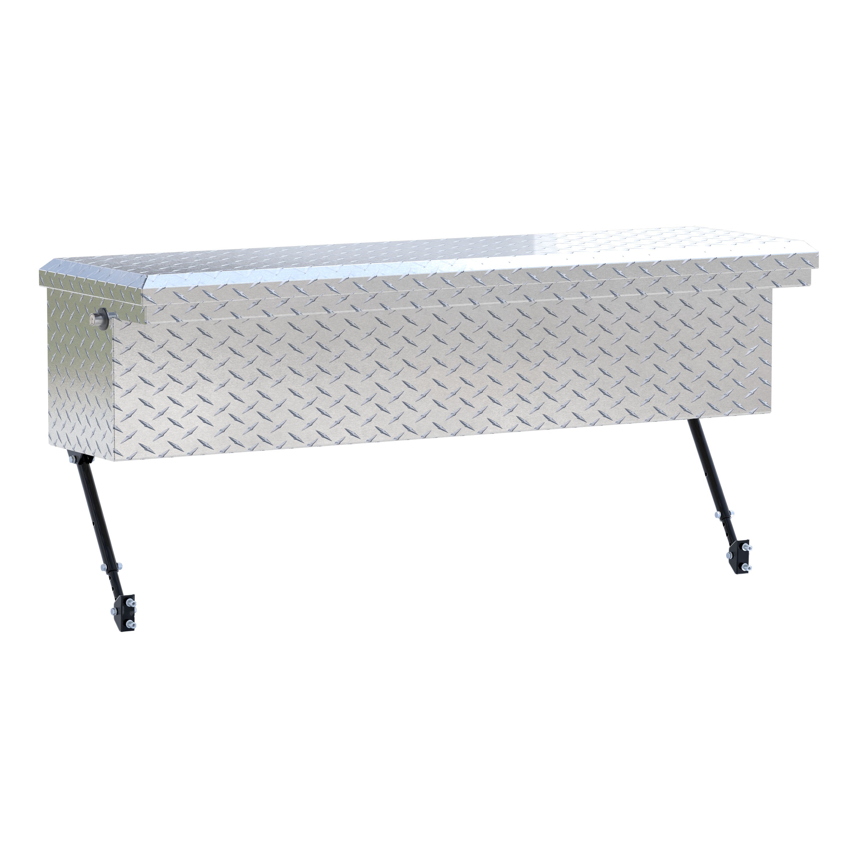 UWS EC30201-MK2 48-Inch Heavy-Wall Aluminum Truck Side Tool Box with Low Profile, RigidCore Lid, Space-Saving Legs