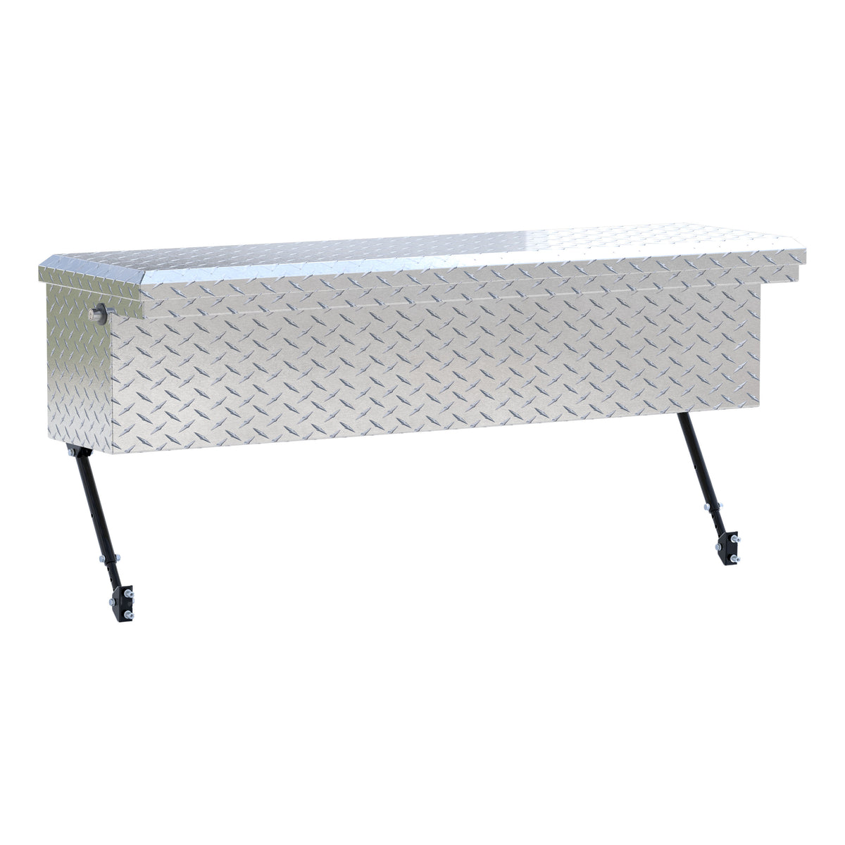 UWS EC30201-MK2 48-Inch Heavy-Wall Aluminum Truck Side Tool Box with Low Profile, RigidCore Lid, Space-Saving Legs