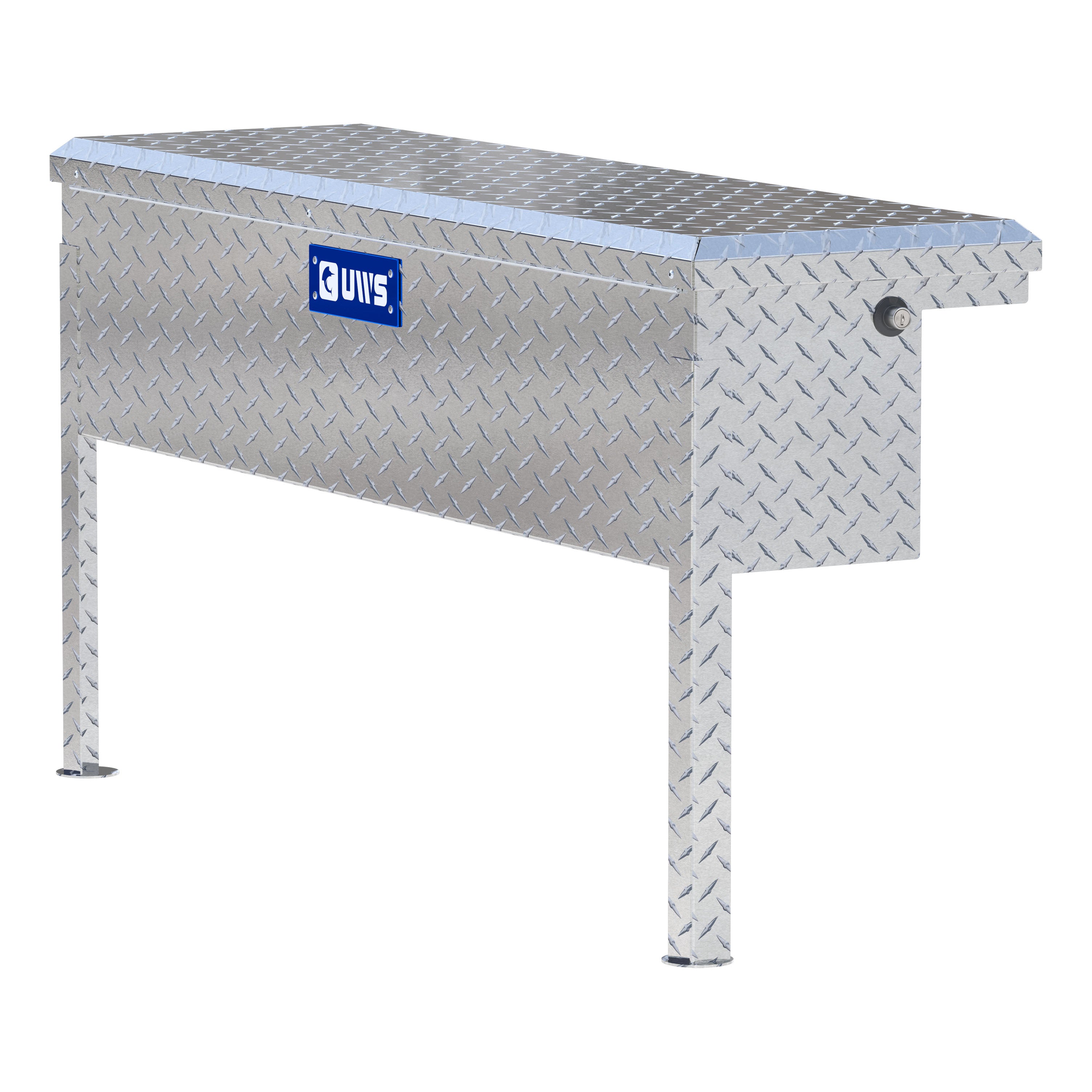 UWS EC30201 48-Inch Heavy-Wall Aluminum Truck Side Tool Box with Low Profile, RigidCore Lid