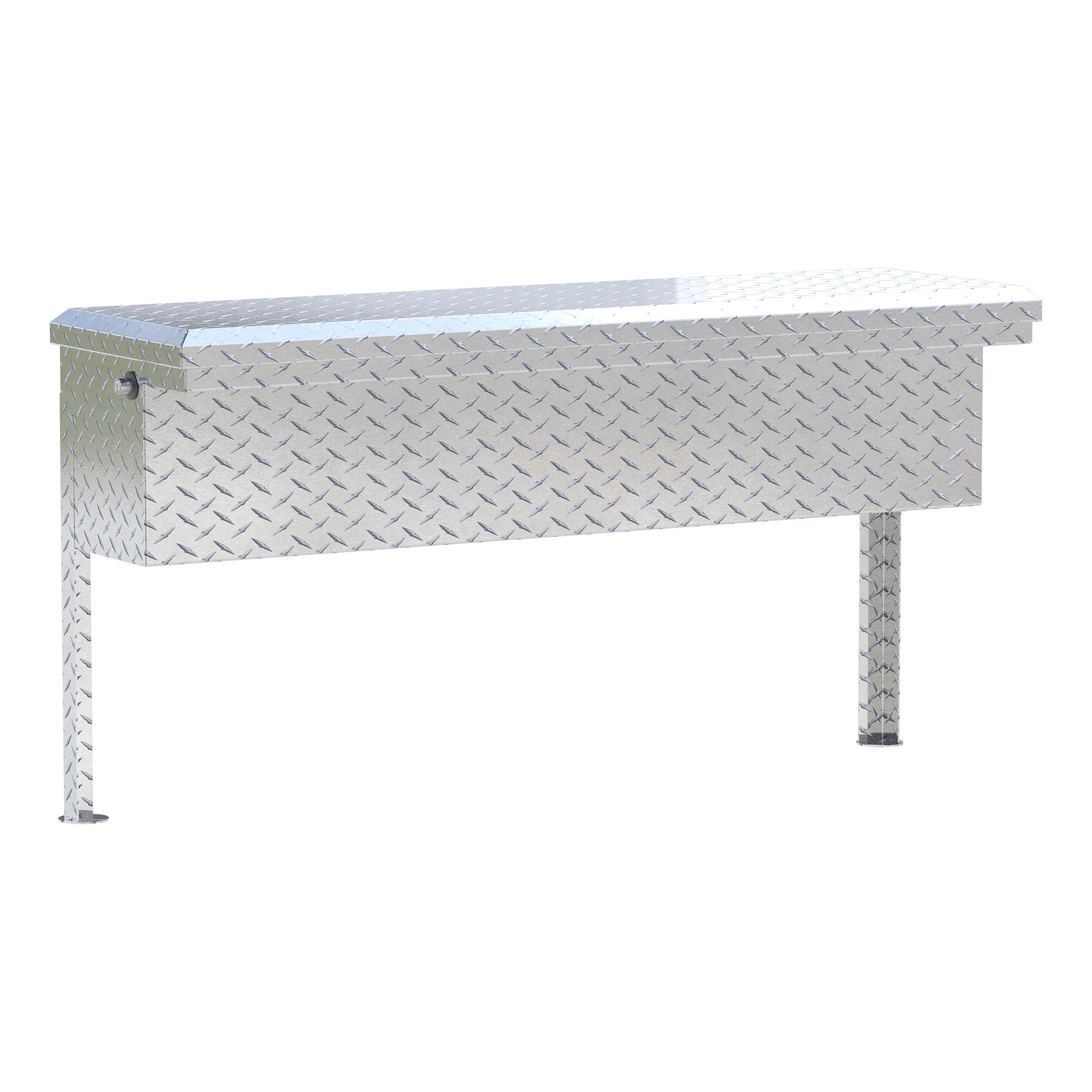 UWS EC30201 48-Inch Heavy-Wall Aluminum Truck Side Tool Box with Low Profile, RigidCore Lid