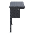 UWS EC30203 48-Inch Matte Black Heavy-Wall Aluminum Truck Side Tool Box with Low Profile, RigidCore Lid