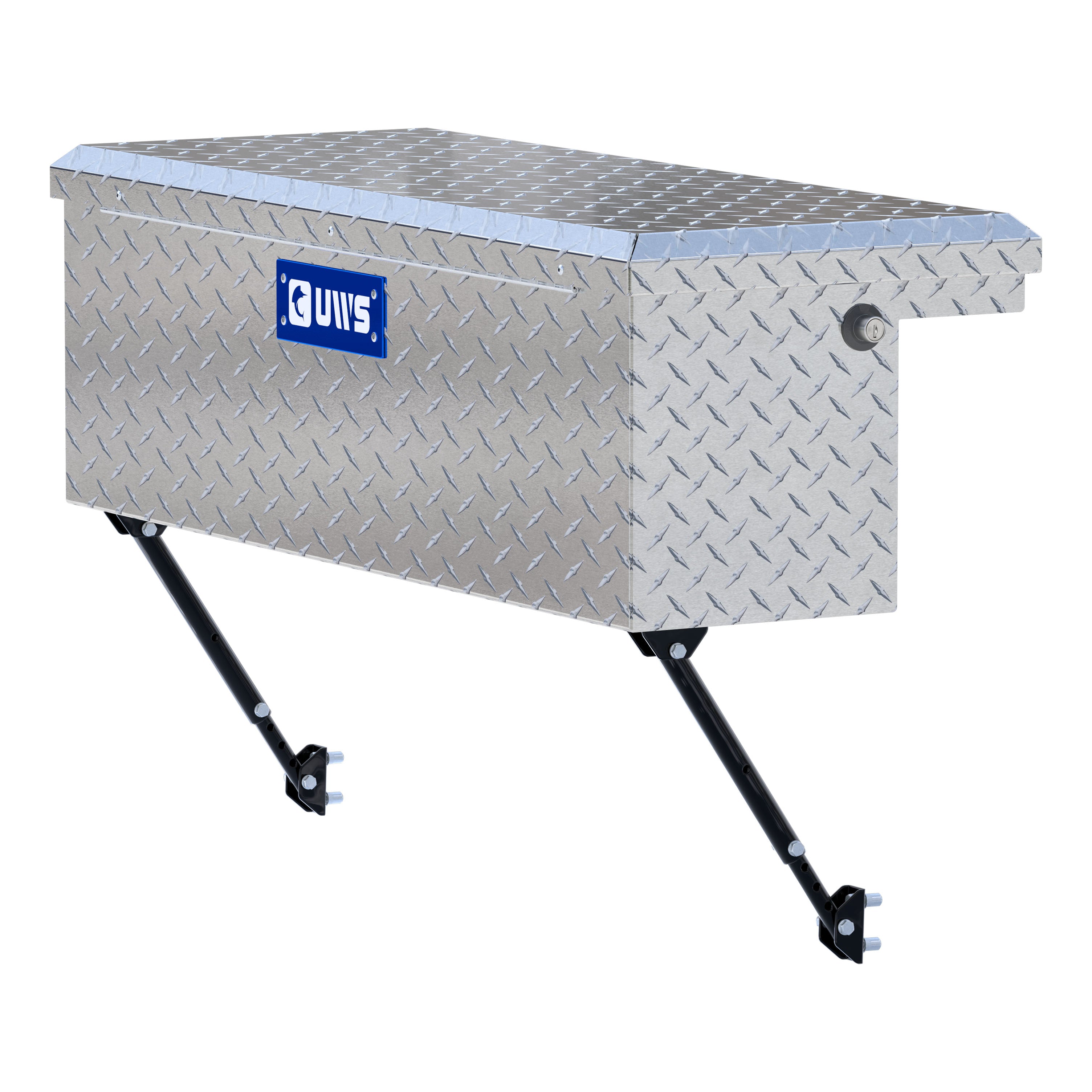 UWS EC30361-MK2 36-Inch Heavy-Wall Aluminum Truck Side Tool Box with Low Profile, RigidCore Lid, Space-Saving Legs