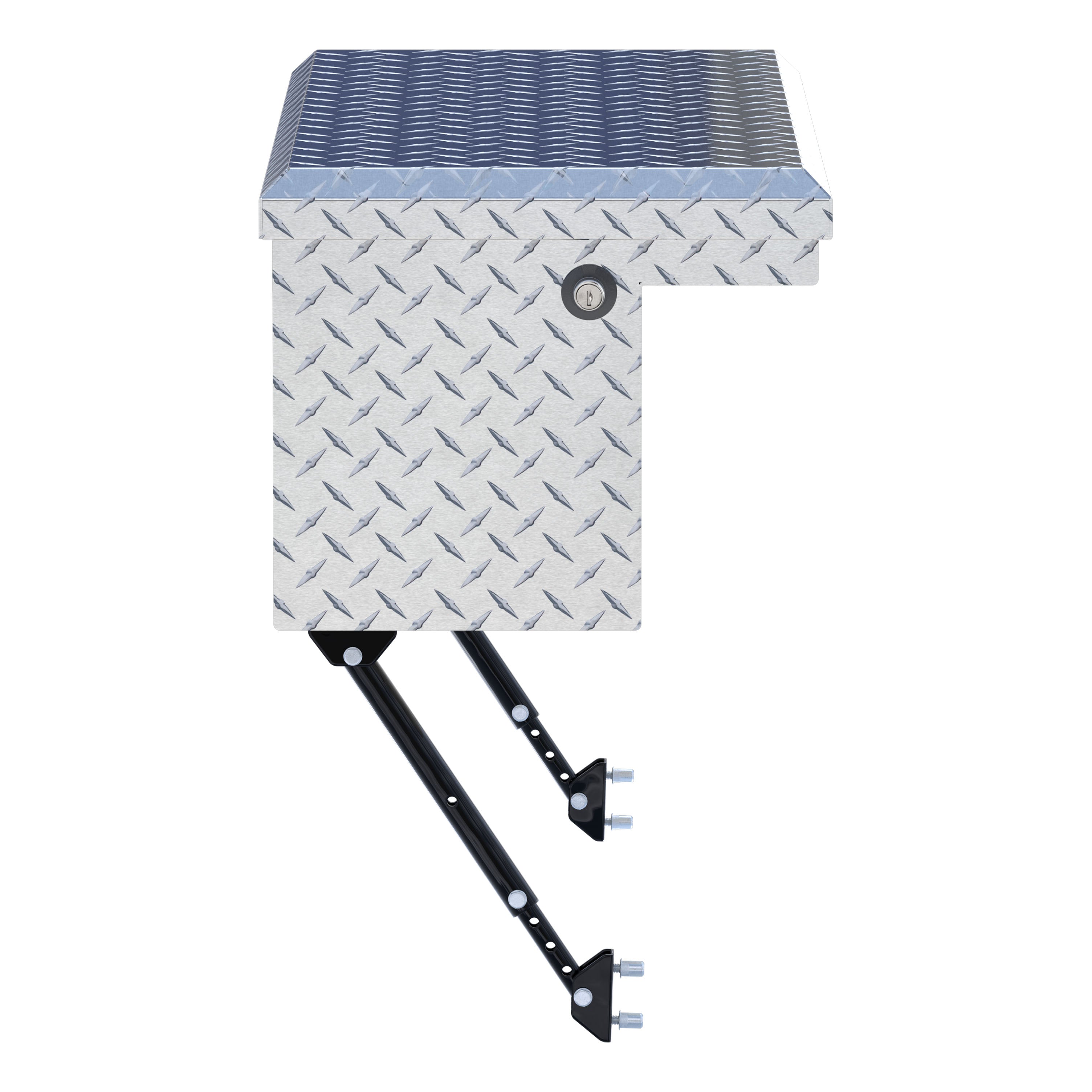 UWS EC30361-MK2 36-Inch Heavy-Wall Aluminum Truck Side Tool Box with Low Profile, RigidCore Lid, Space-Saving Legs