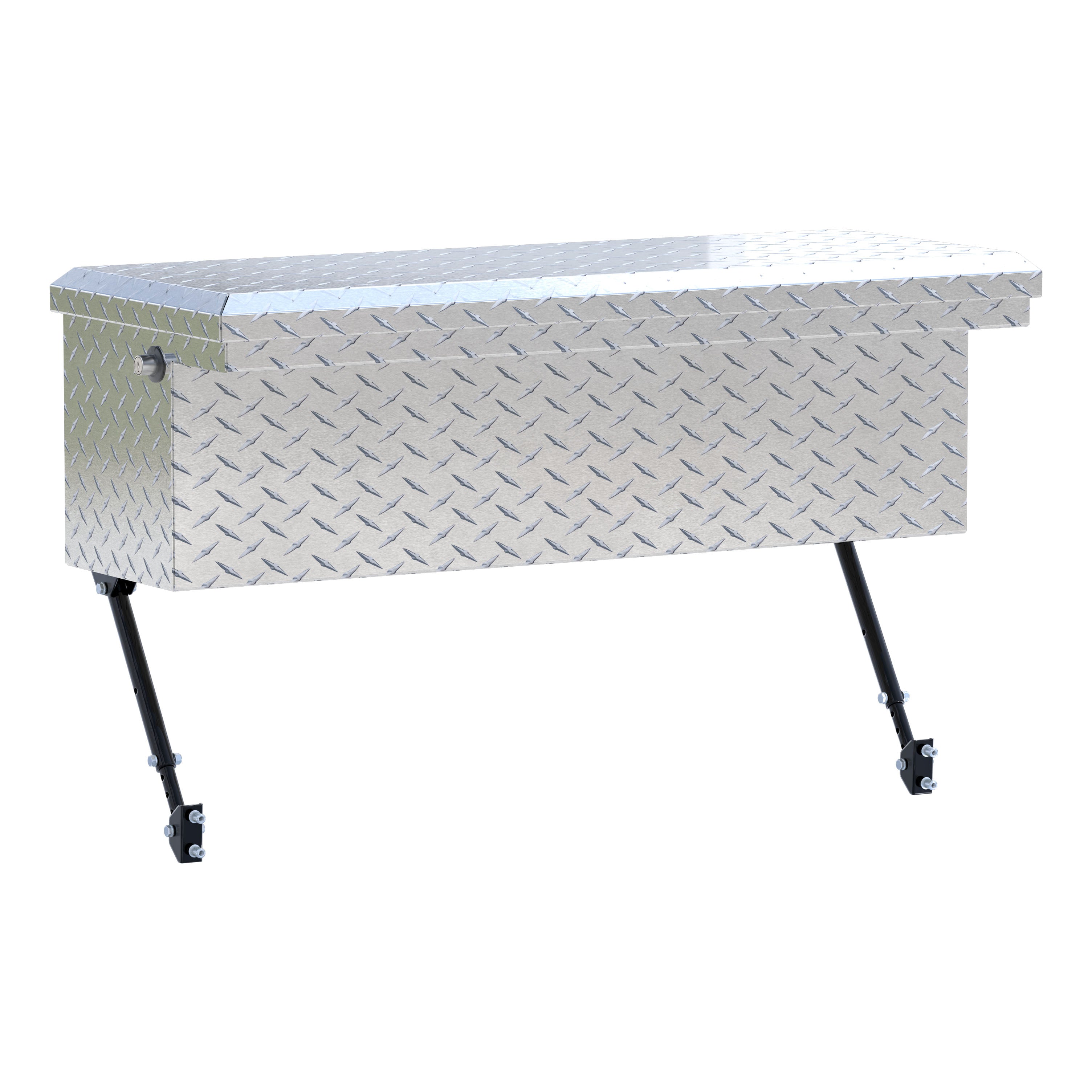 UWS EC30361-MK2 36-Inch Heavy-Wall Aluminum Truck Side Tool Box with Low Profile, RigidCore Lid, Space-Saving Legs