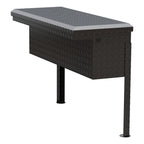UWS EC30362 36-Inch Gloss Black Heavy-Wall Aluminum Truck Side Tool Box with Low Profile, RigidCore Lid