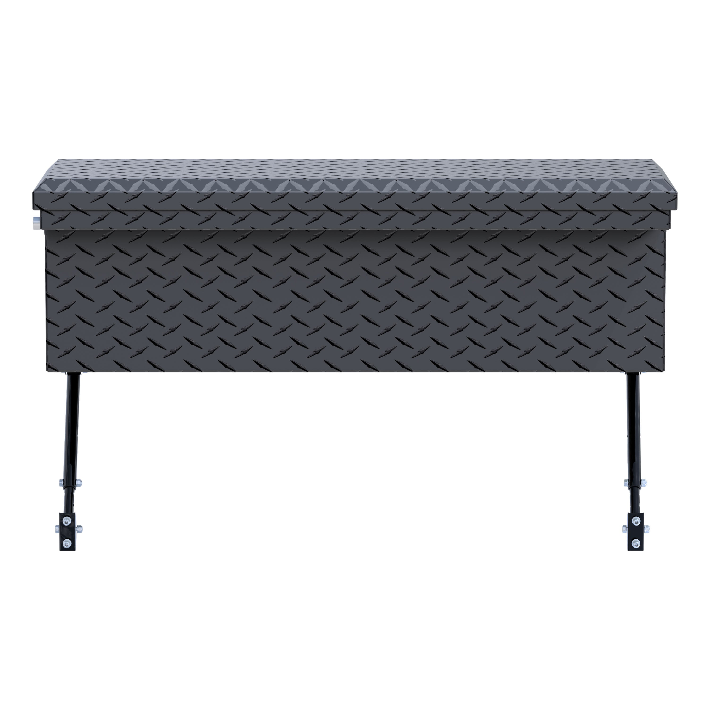 UWS EC30363-MK2 36-Inch Matte Black Heavy-Wall Aluminum Truck Side Tool Box with Low Profile, RigidCore Lid, Space-Saving Legs