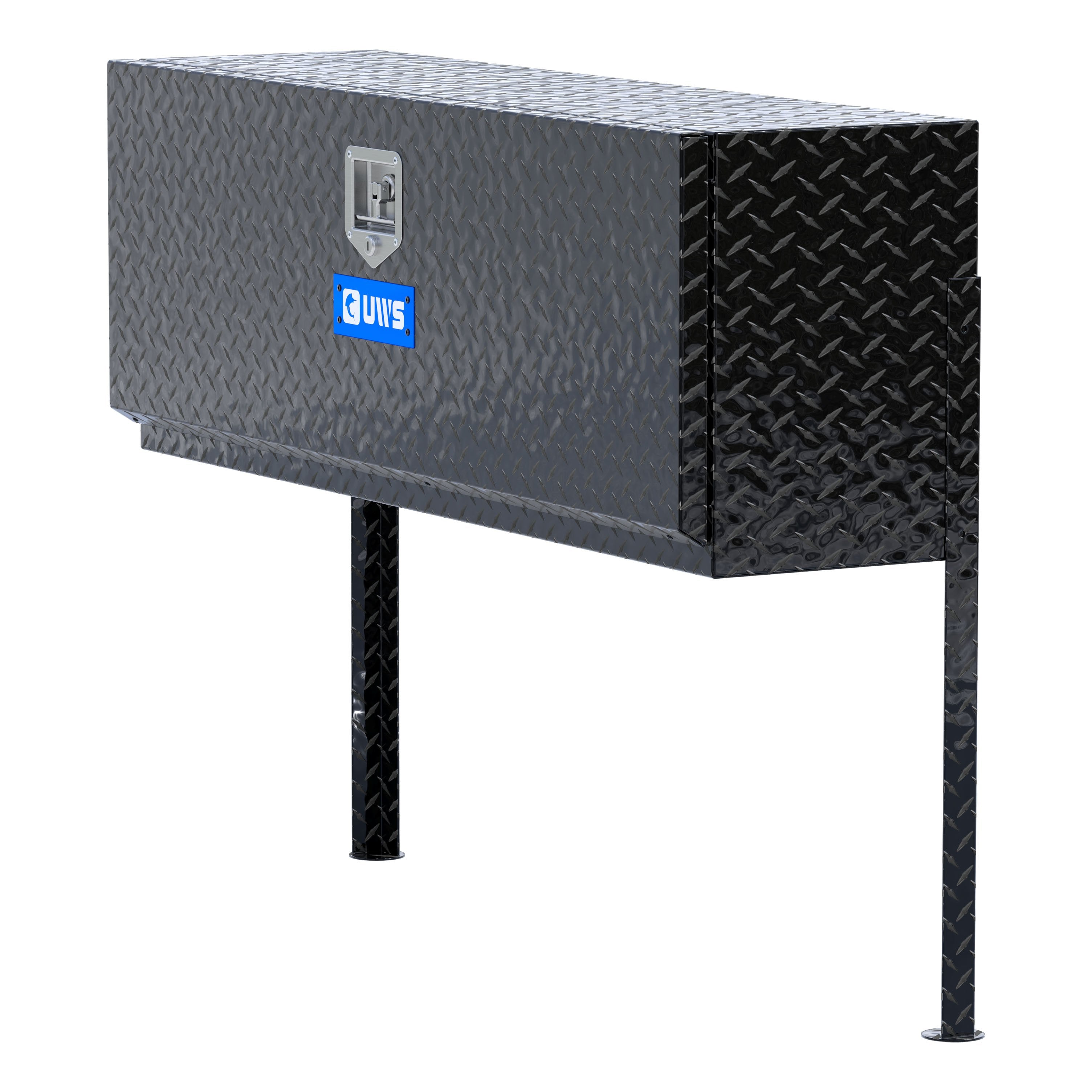 UWS EC40012 48-Inch Gloss Black Heavy-Wall Aluminum Single-Door Topside Tool Box