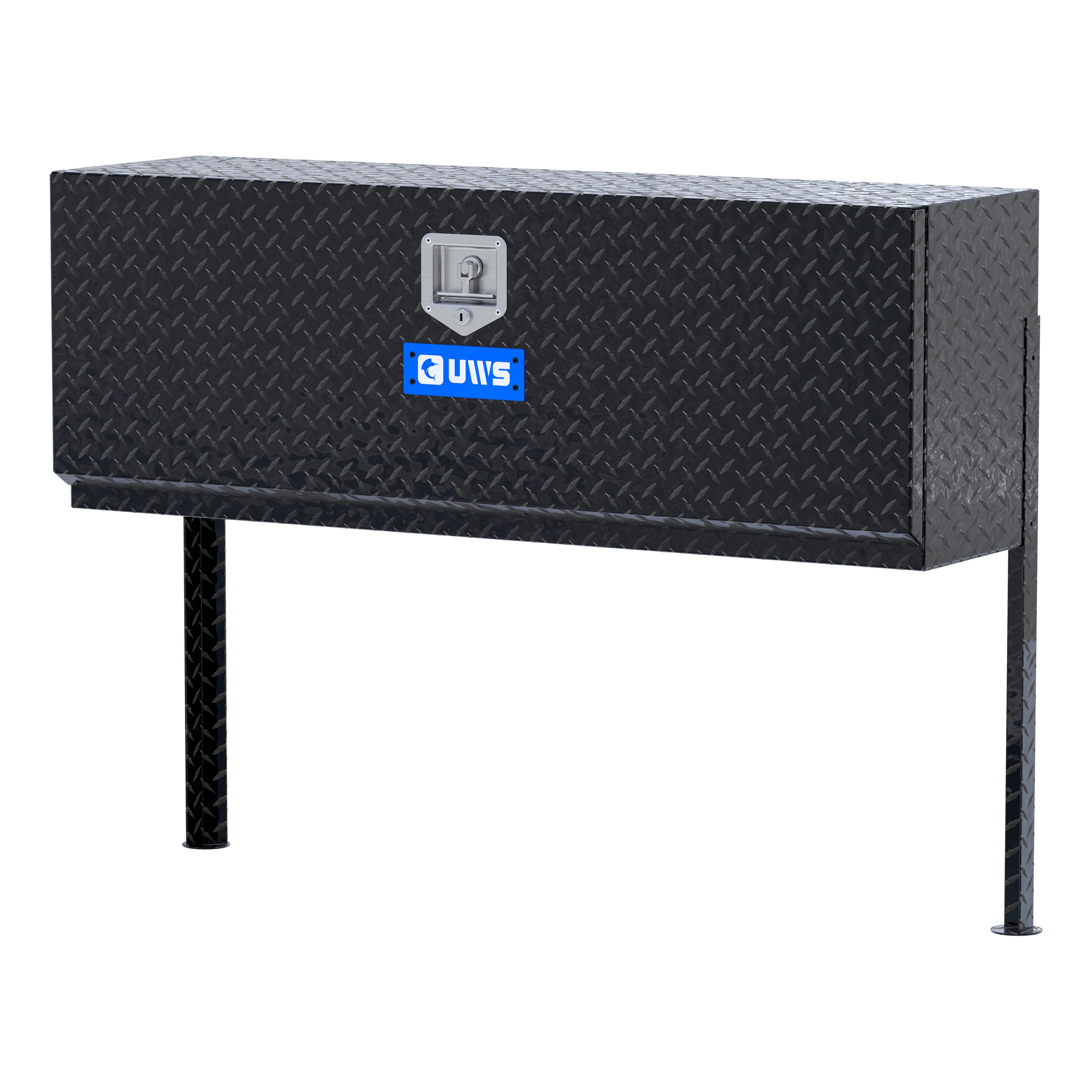 UWS EC40012 48-Inch Gloss Black Heavy-Wall Aluminum Single-Door Topside Tool Box