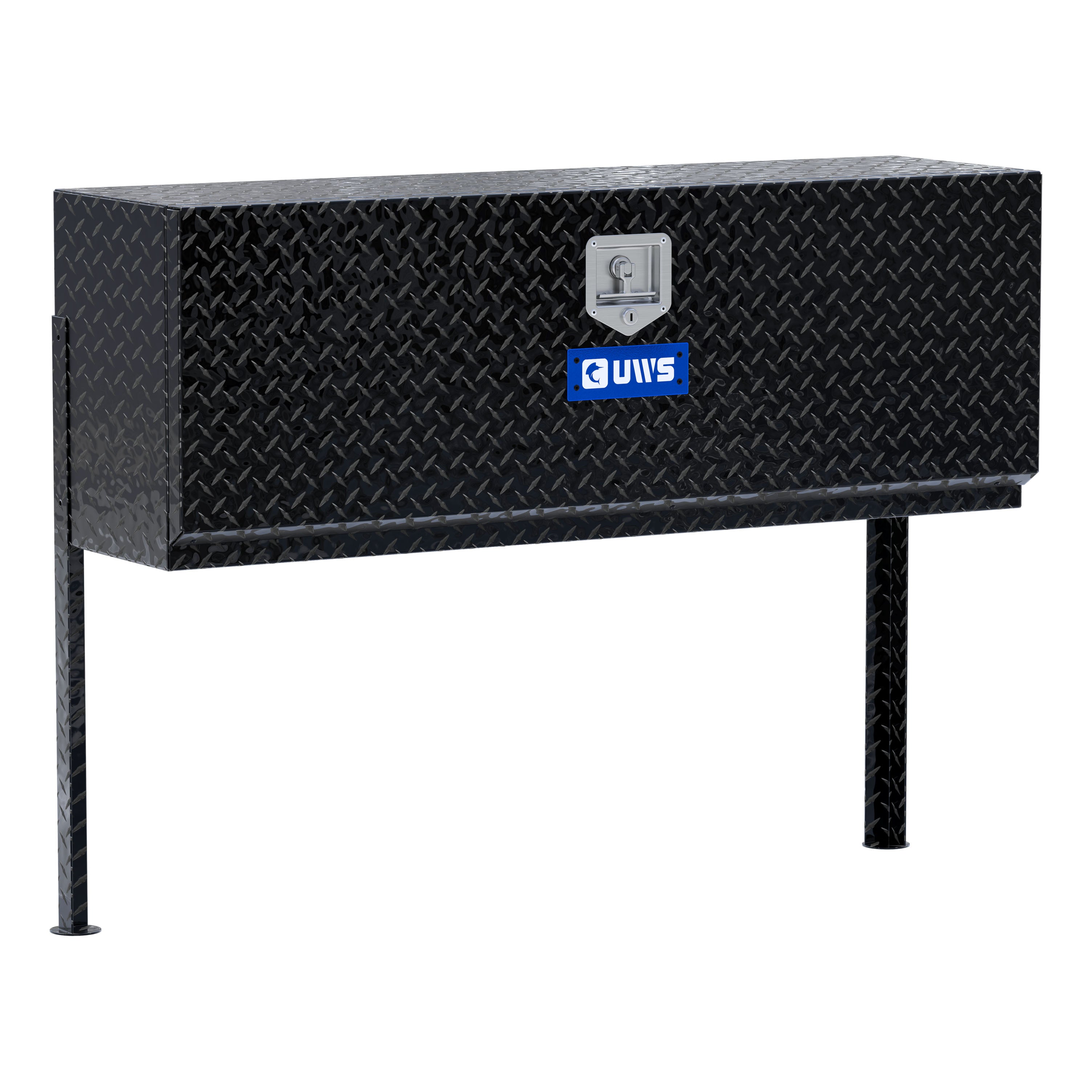 UWS EC40012 48-Inch Gloss Black Heavy-Wall Aluminum Single-Door Topside Tool Box