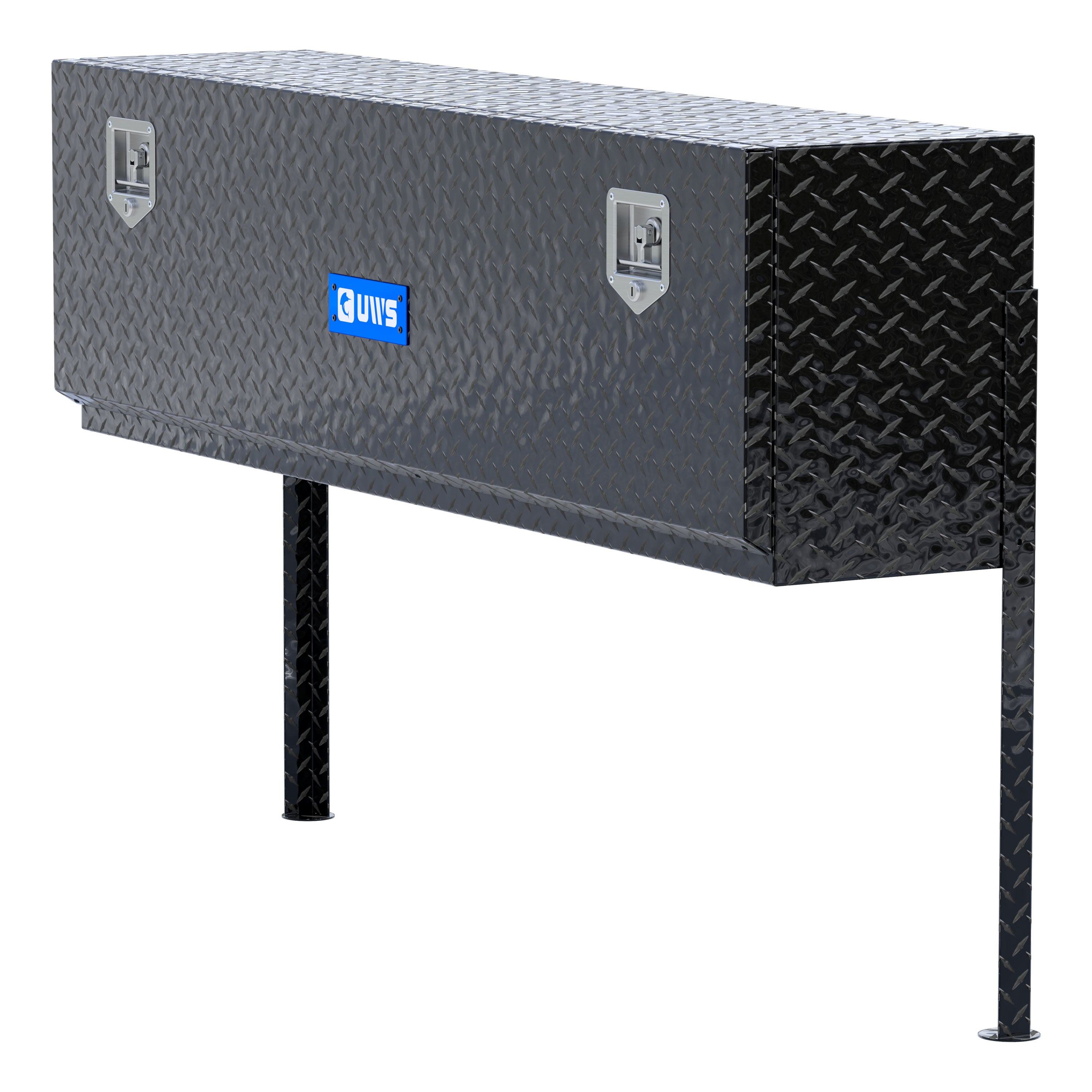 UWS EC40032 60-Inch Gloss Black Heavy-Wall Aluminum Single-Door Topside Tool Box