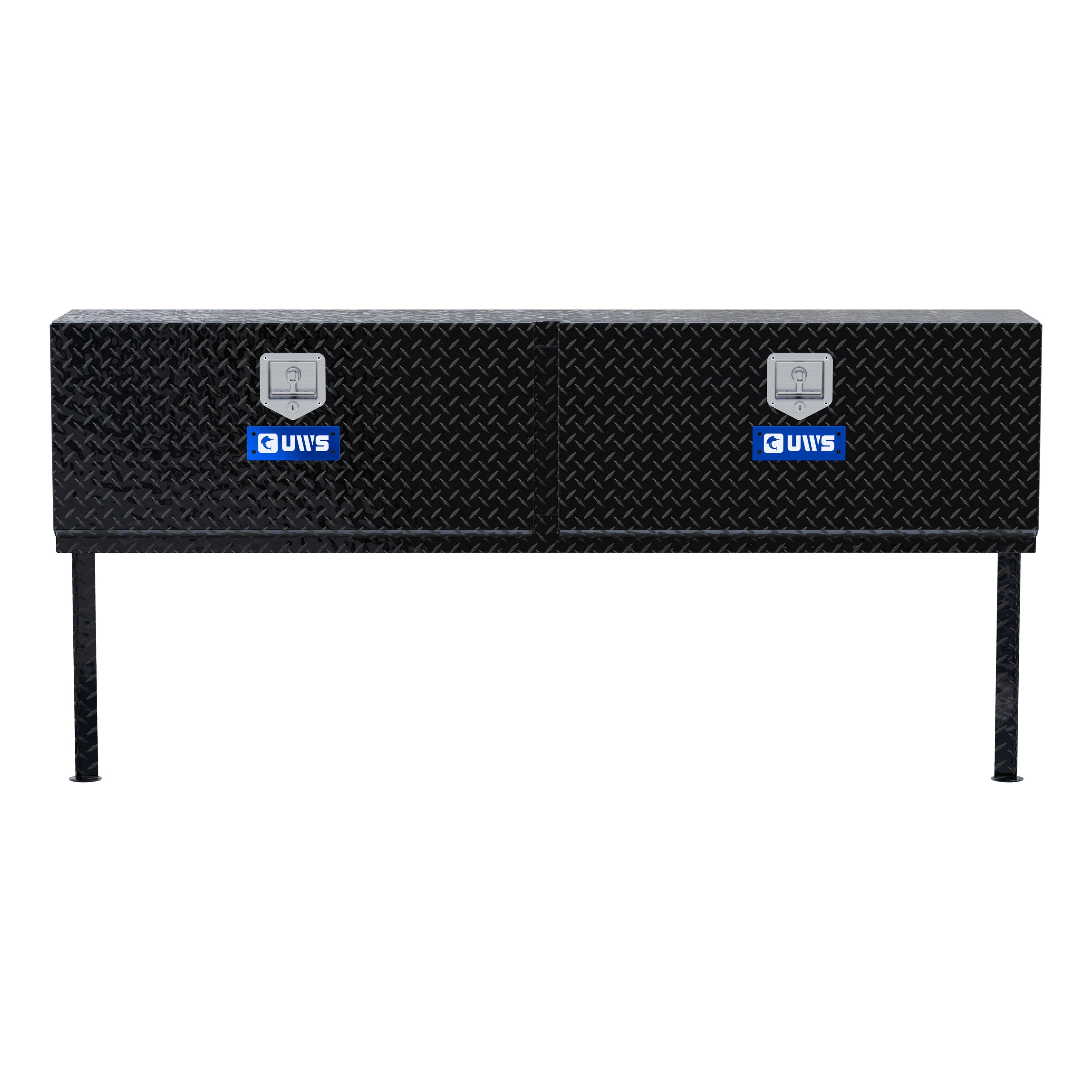UWS EC40052 72-Inch Gloss Black Heavy-Wall Aluminum Double-Door Topside Tool Box