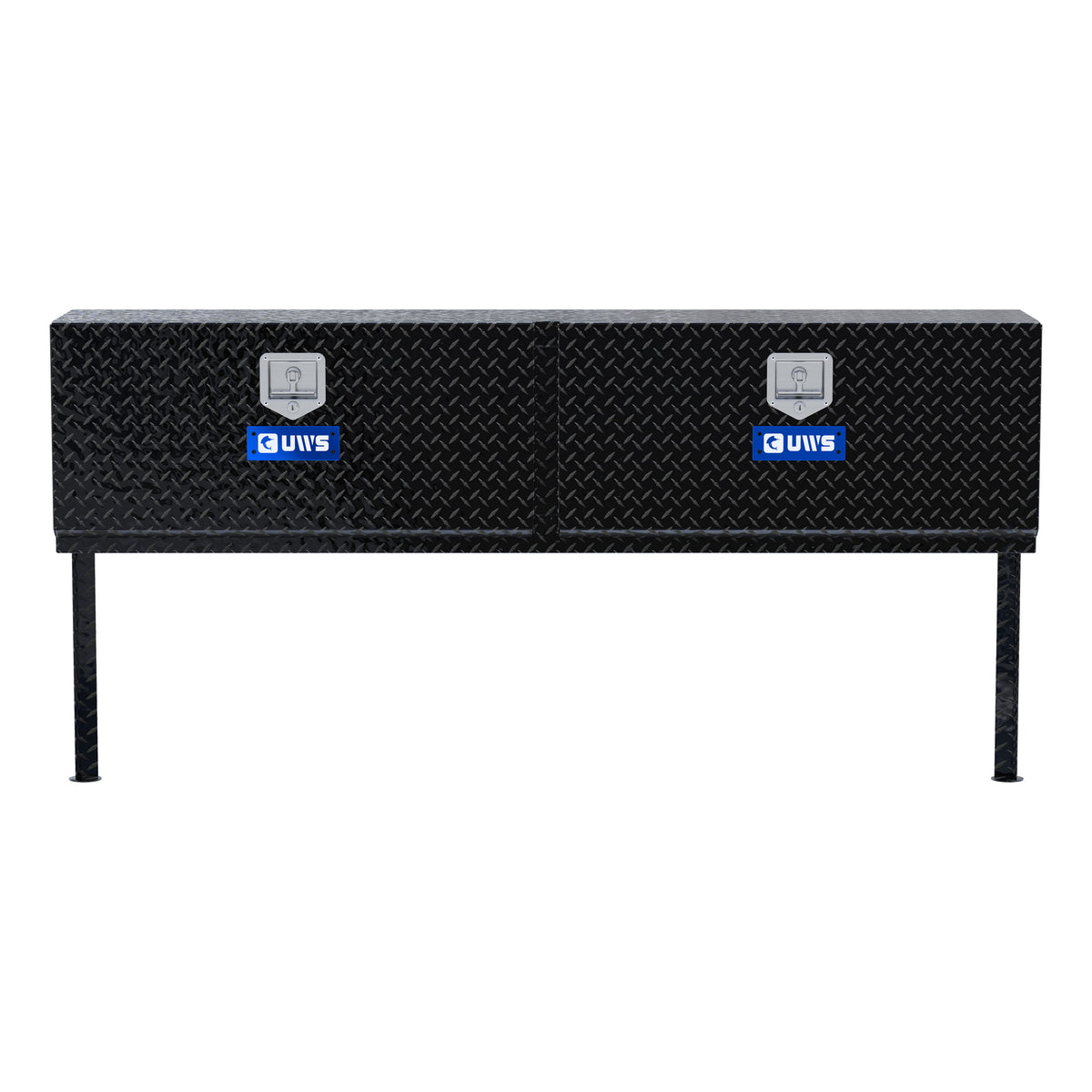 UWS EC40052 72-Inch Gloss Black Heavy-Wall Aluminum Double-Door Topside Tool Box