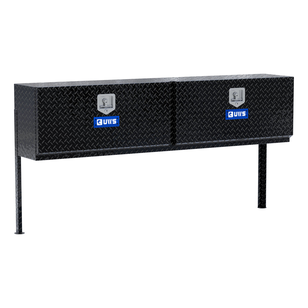 UWS EC40052 72-Inch Gloss Black Heavy-Wall Aluminum Double-Door Topside Tool Box