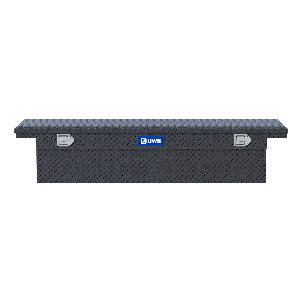 UWS EC50001 69-Inch Matte Black Heavy-Wall Aluminum Truck Tool Box with Low Profile, RigidCore Lid
