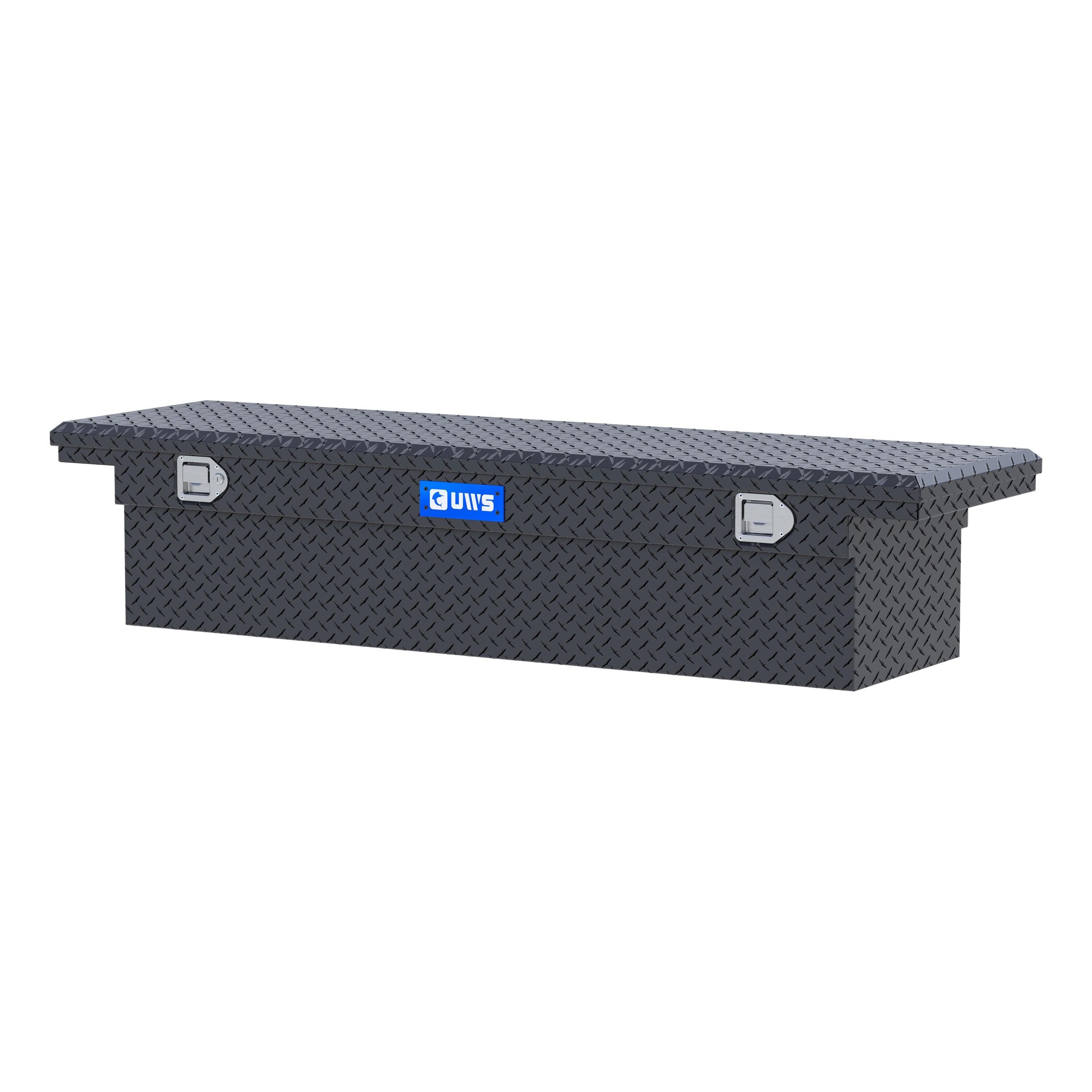 UWS EC50001 69-Inch Matte Black Heavy-Wall Aluminum Truck Tool Box with Low Profile, RigidCore Lid